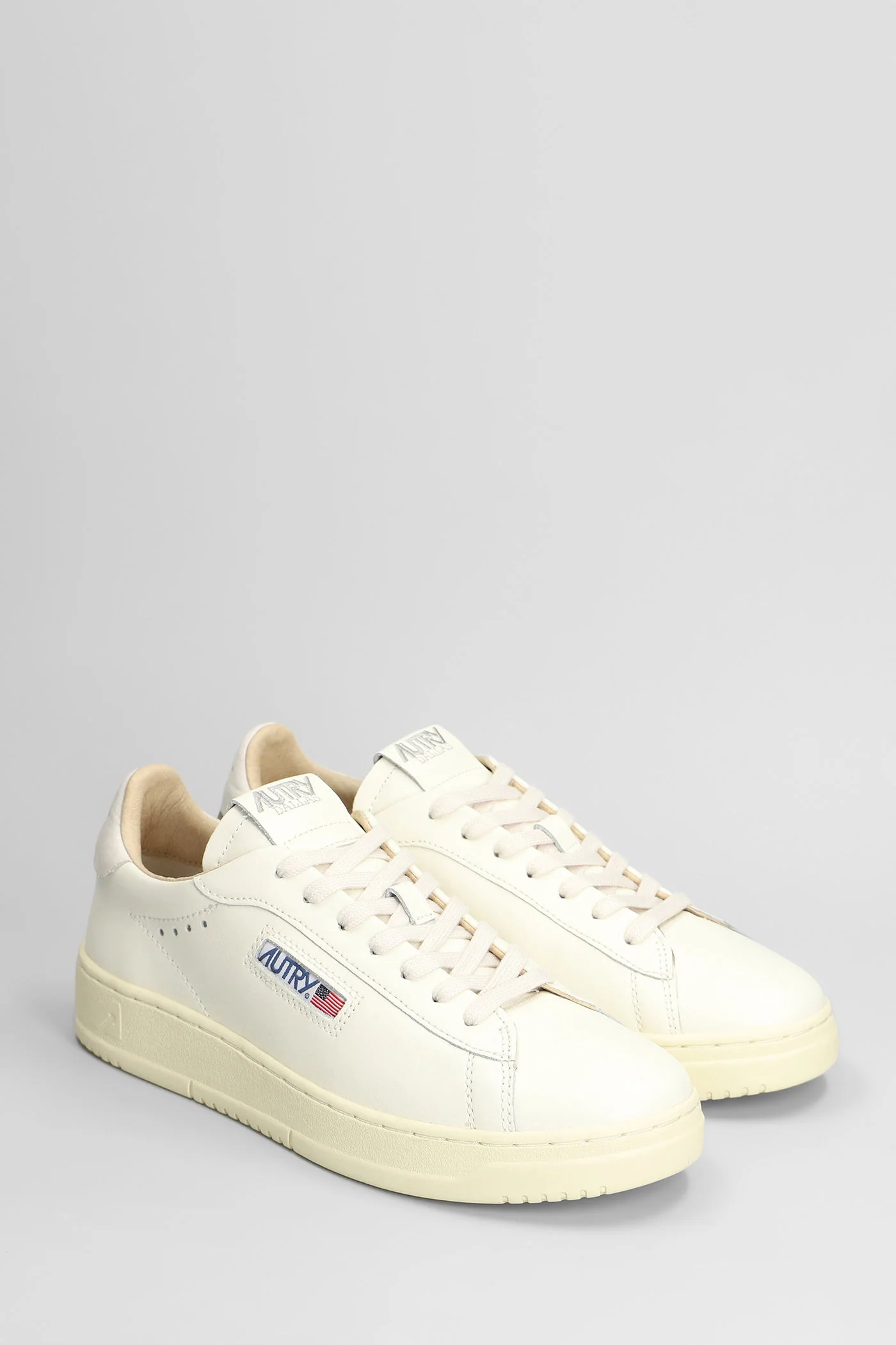 Dallas Low Sneakers in white leather - Image 2