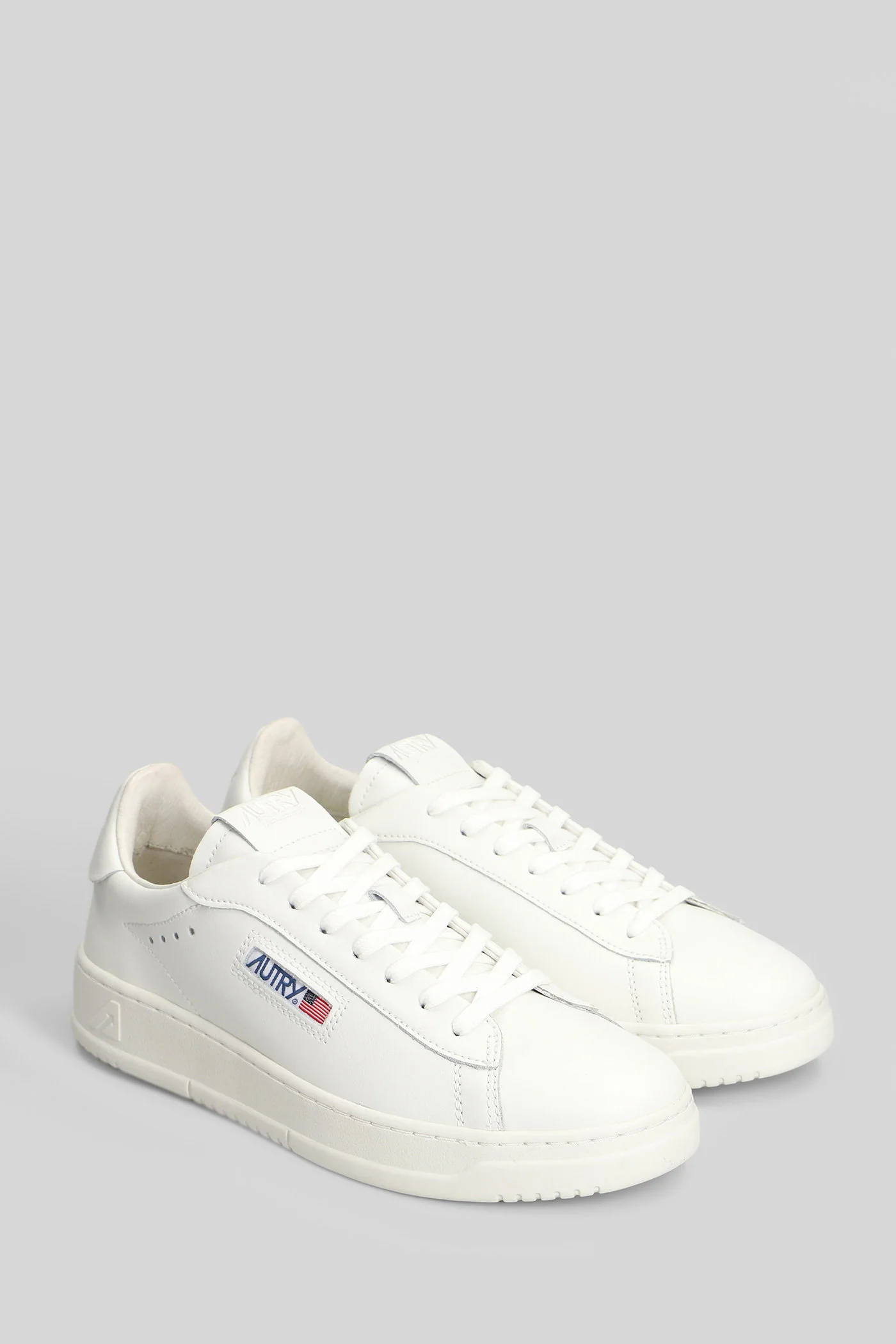 Dallas Low Sneakers in white leather - Image 2
