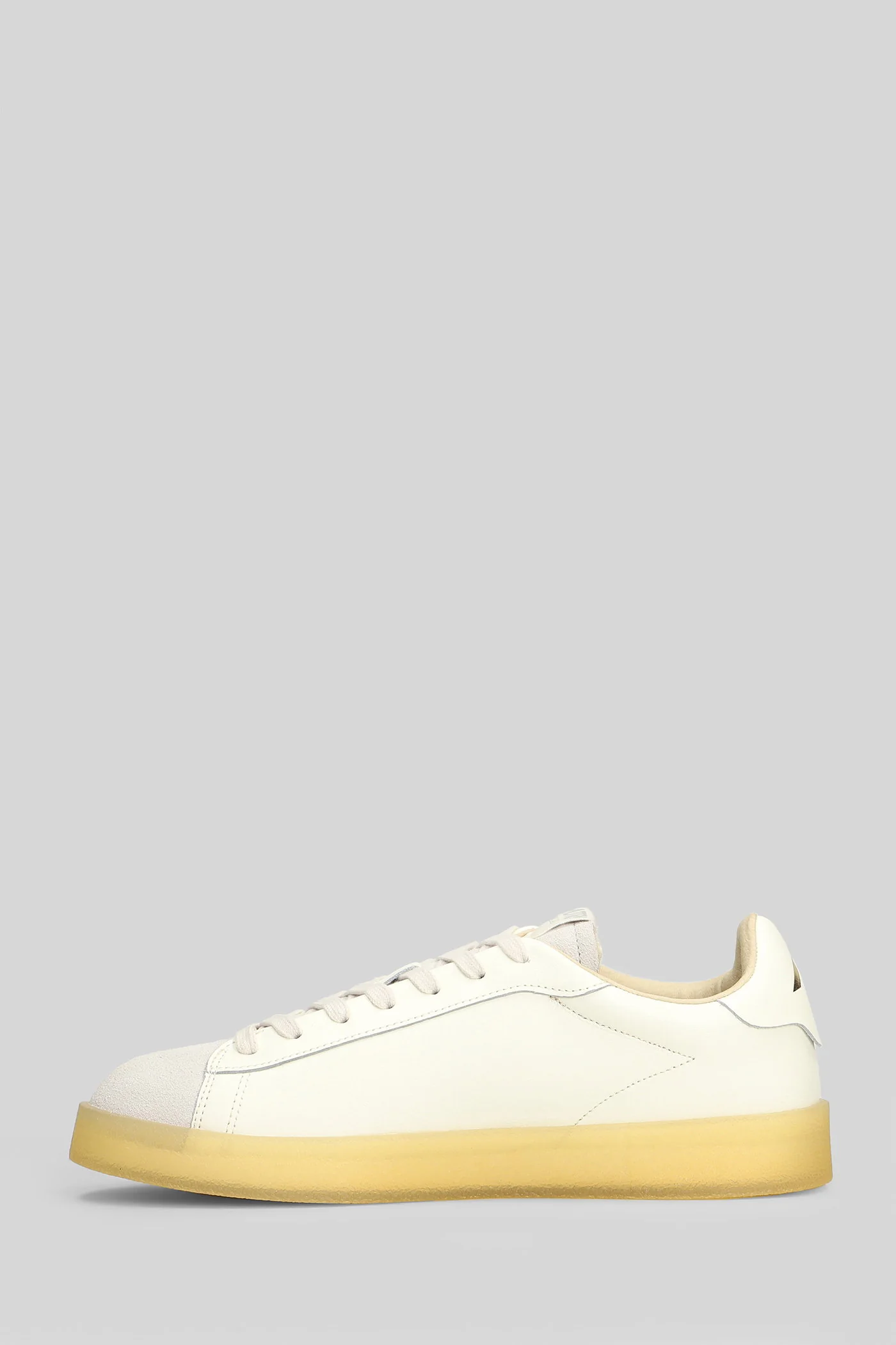 Dallas Low Sneakers in white leather - Image 3