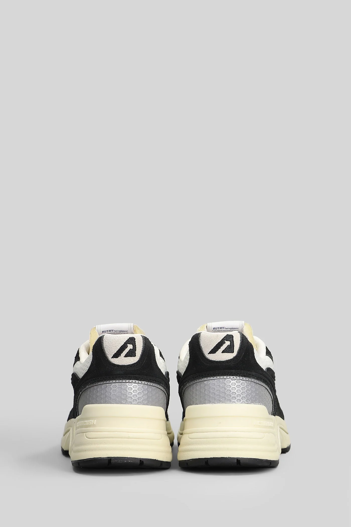 Hyperway Low Sneakers in black Suede and fabric - Image 4