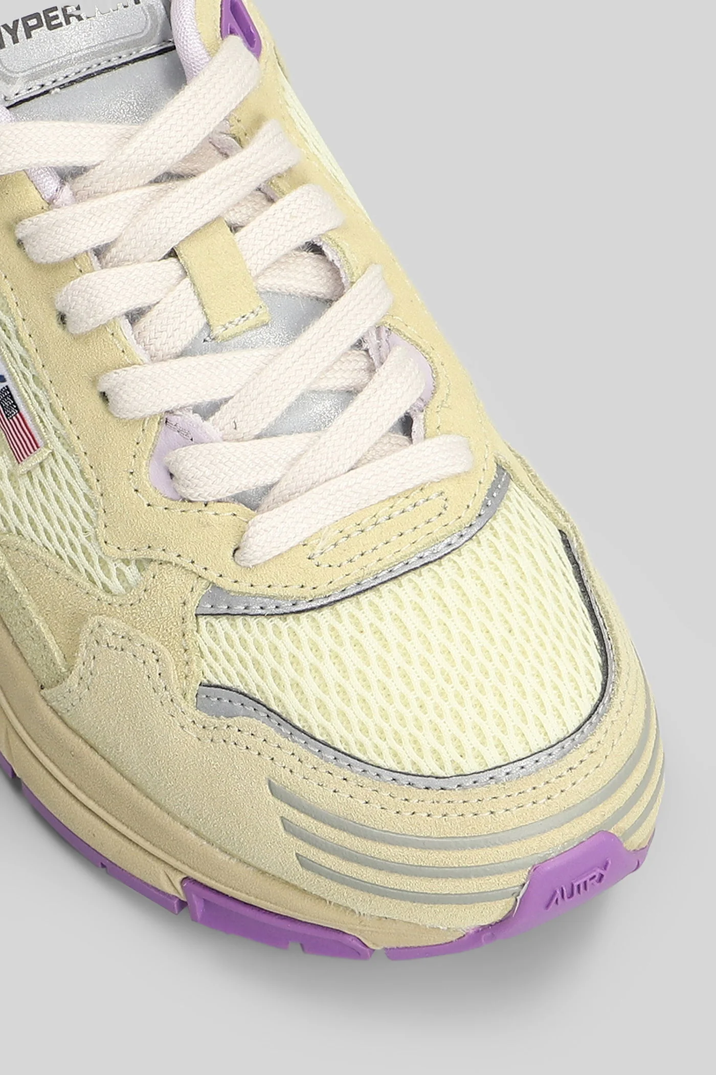 Hyperway low Sneakers in multicolor Suede and fabric - Image 5