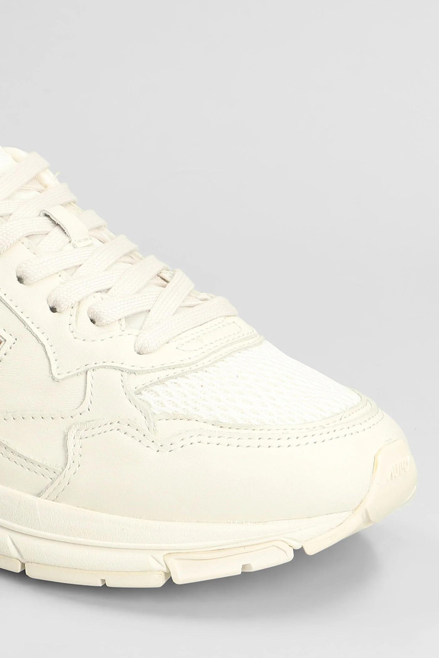 Hyperway Low Sneakers in white leather and fabric - Image 5