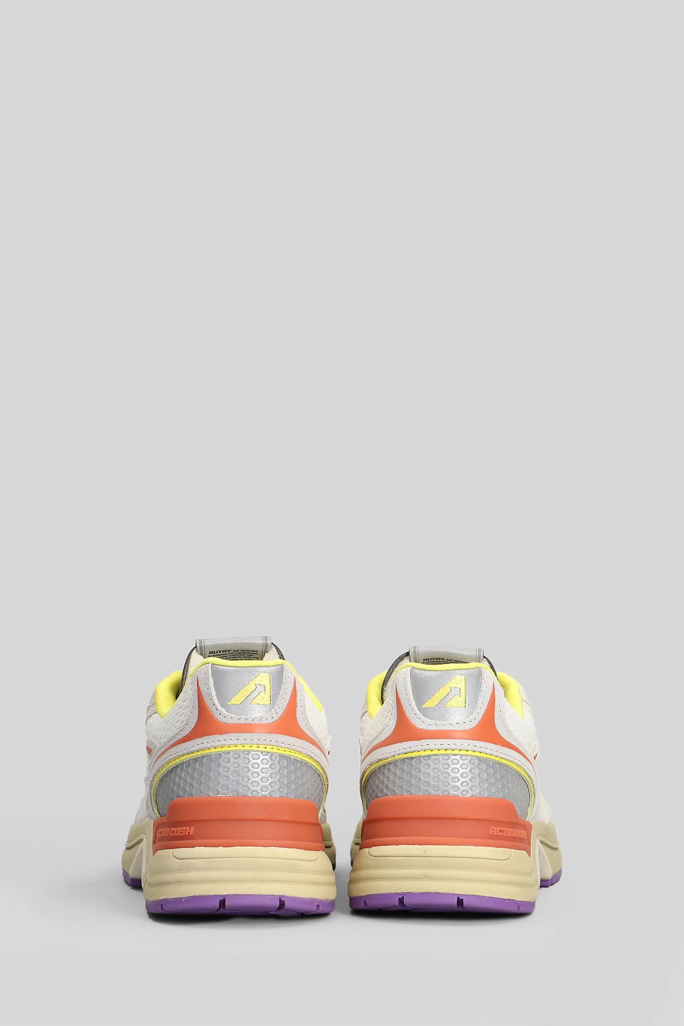 Hyperway Low Sneakers in white Suede and fabric - Image 4