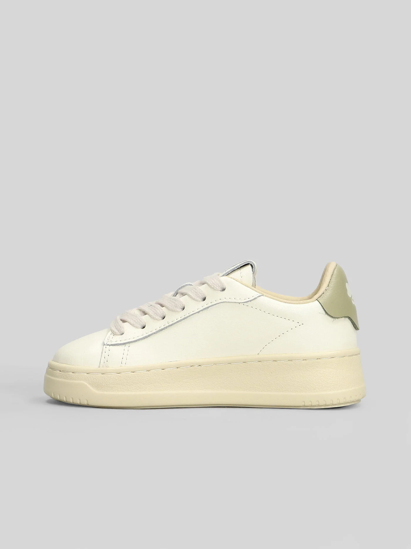 Dallas Low Sneakers in white leather - Image 3