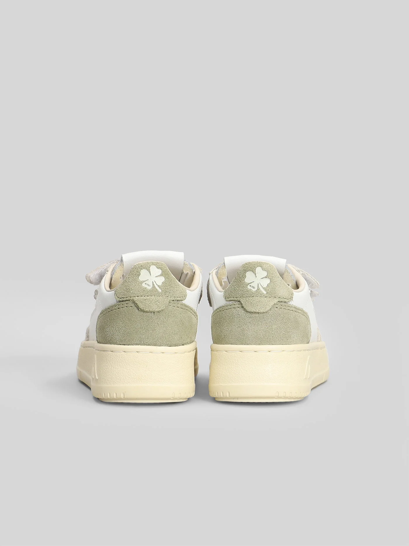 Kidstripes Low Sneakers in white suede and leather - Image 4