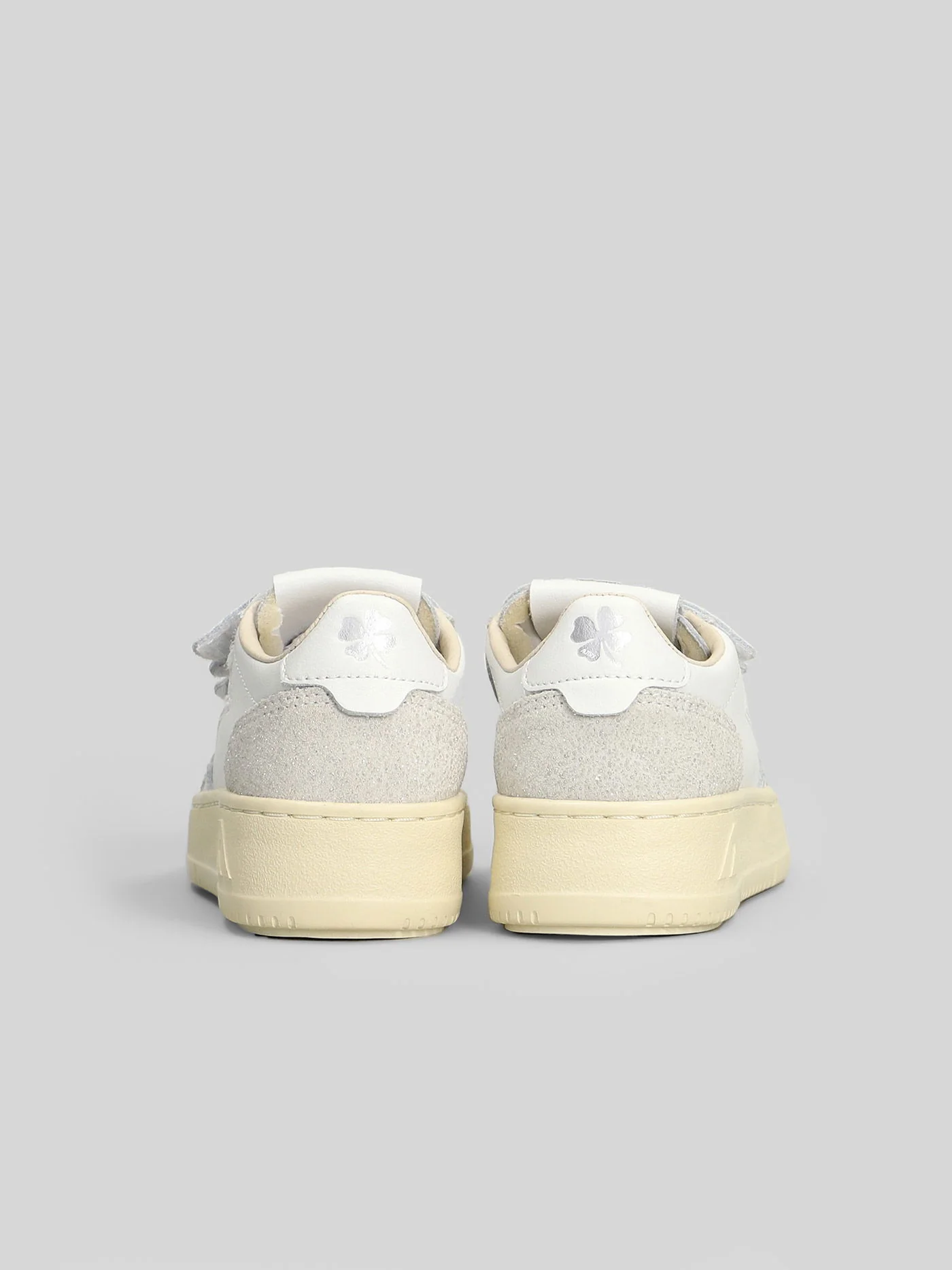 Kidstripes Low Sneakers in white suede and leather - Image 4
