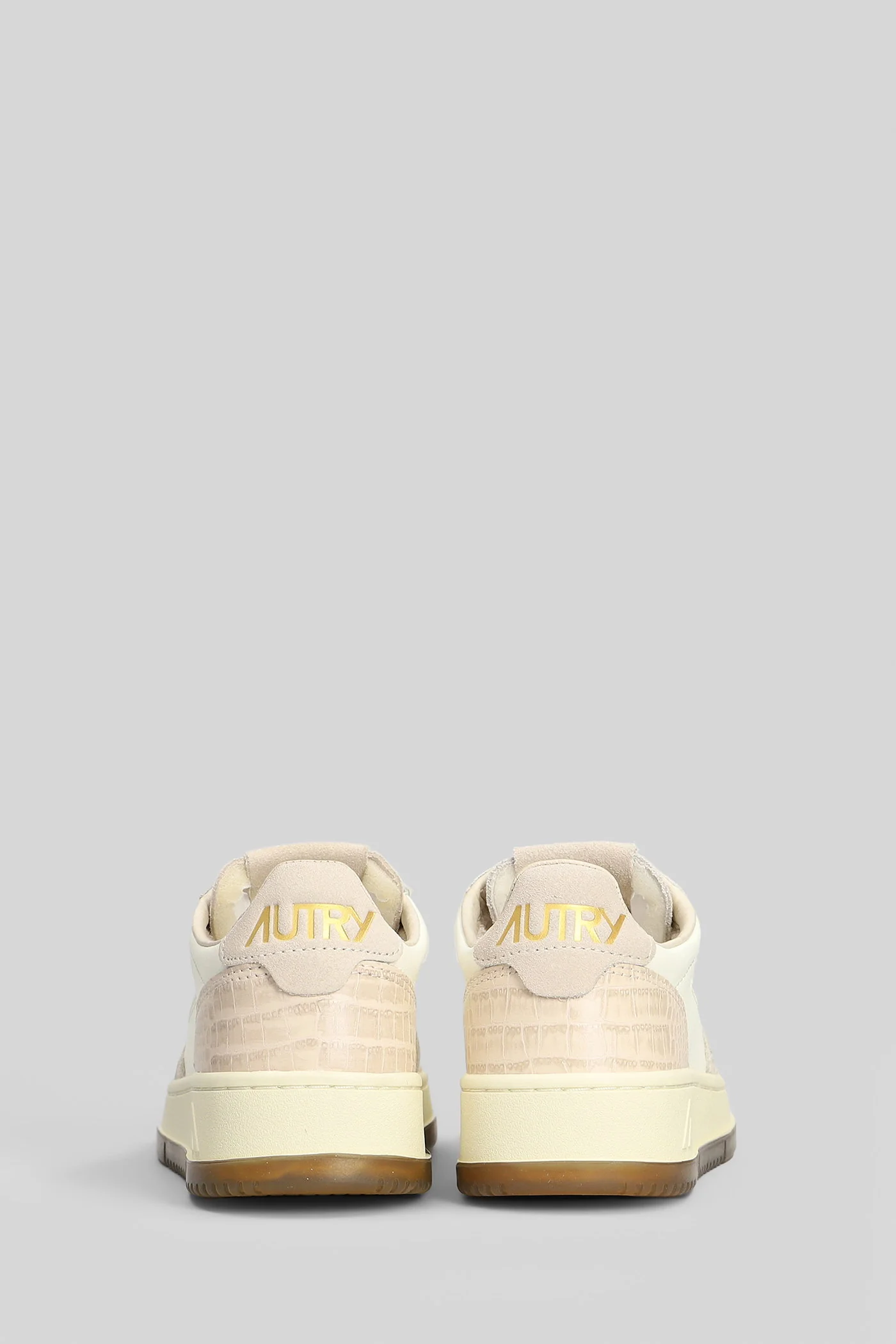 Medalist Low Sneakers in beige leather - Image 4