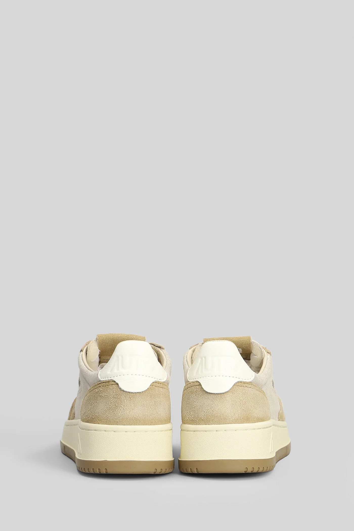Medalist Low Sneakers in beige suede and leather - Image 4