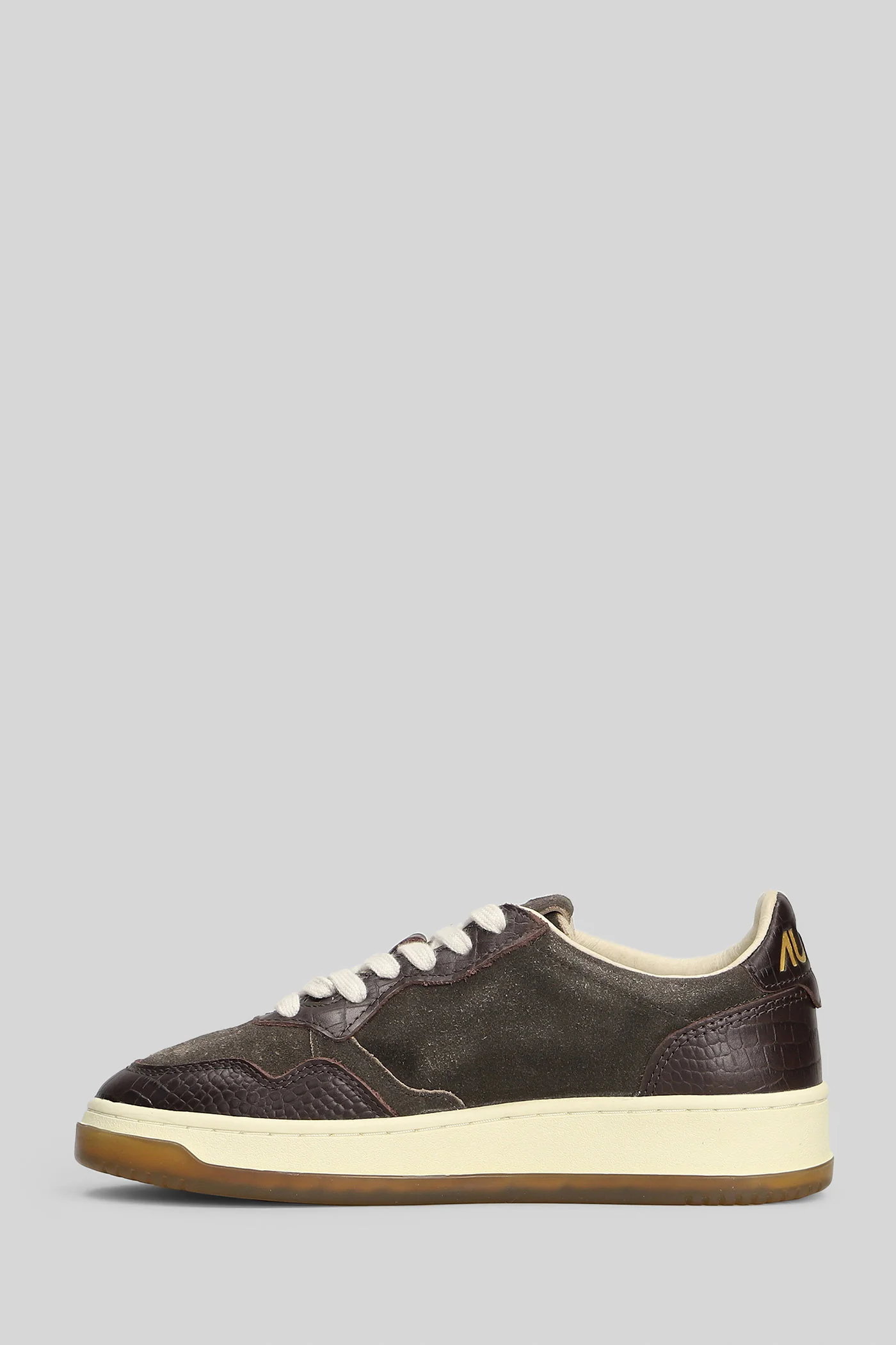Medalist Low Sneakers in brown suede and leather - Image 3