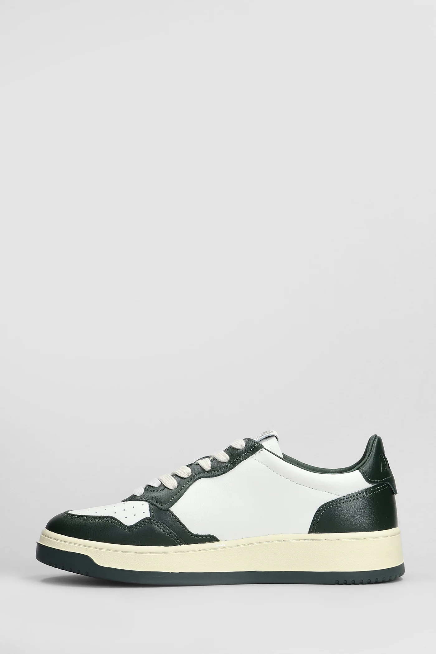 Medalist Low Sneakers in green leather - Image 3