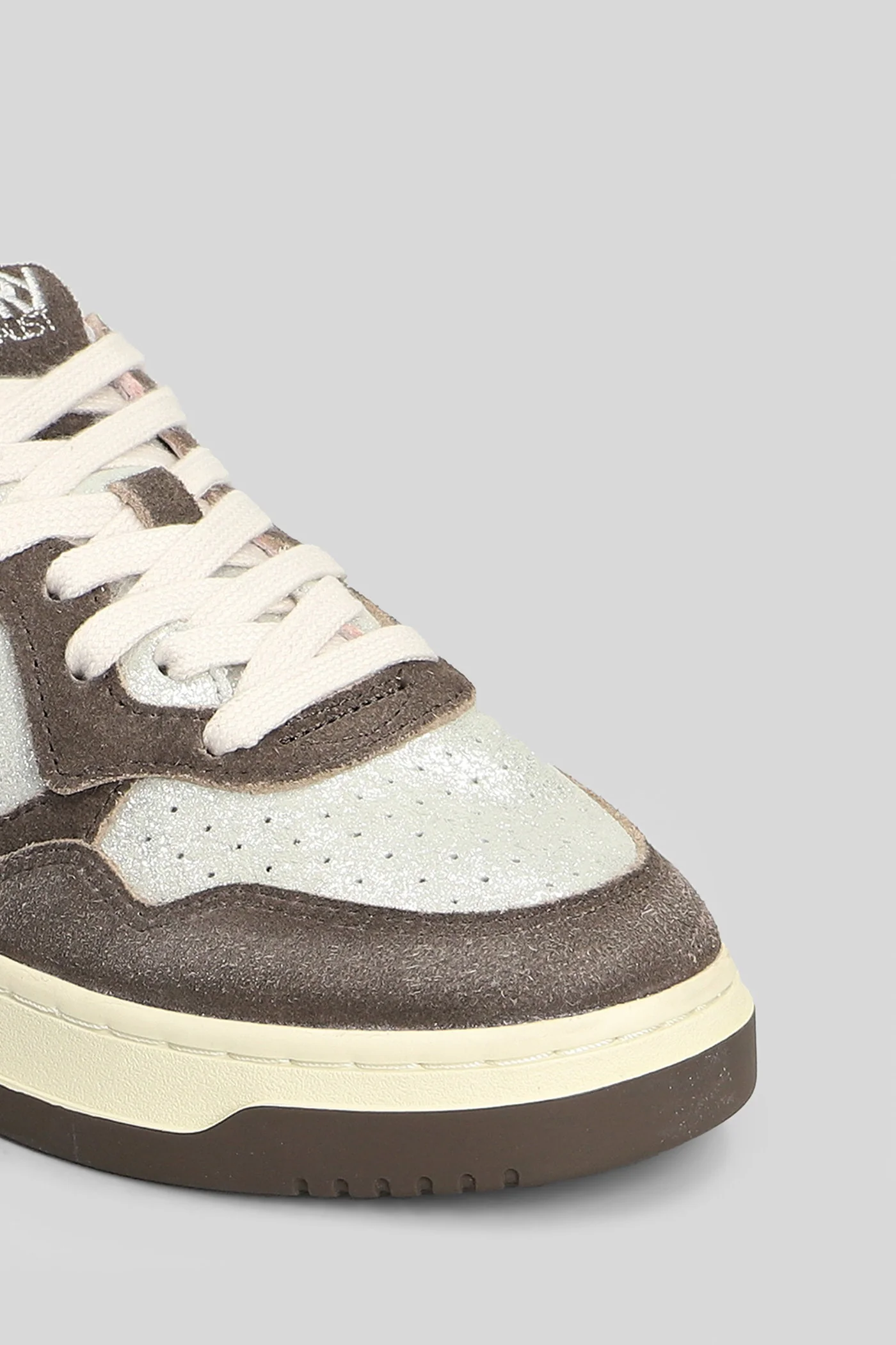 Medalist Low Sneakers in silver Suede and fabric - Image 15