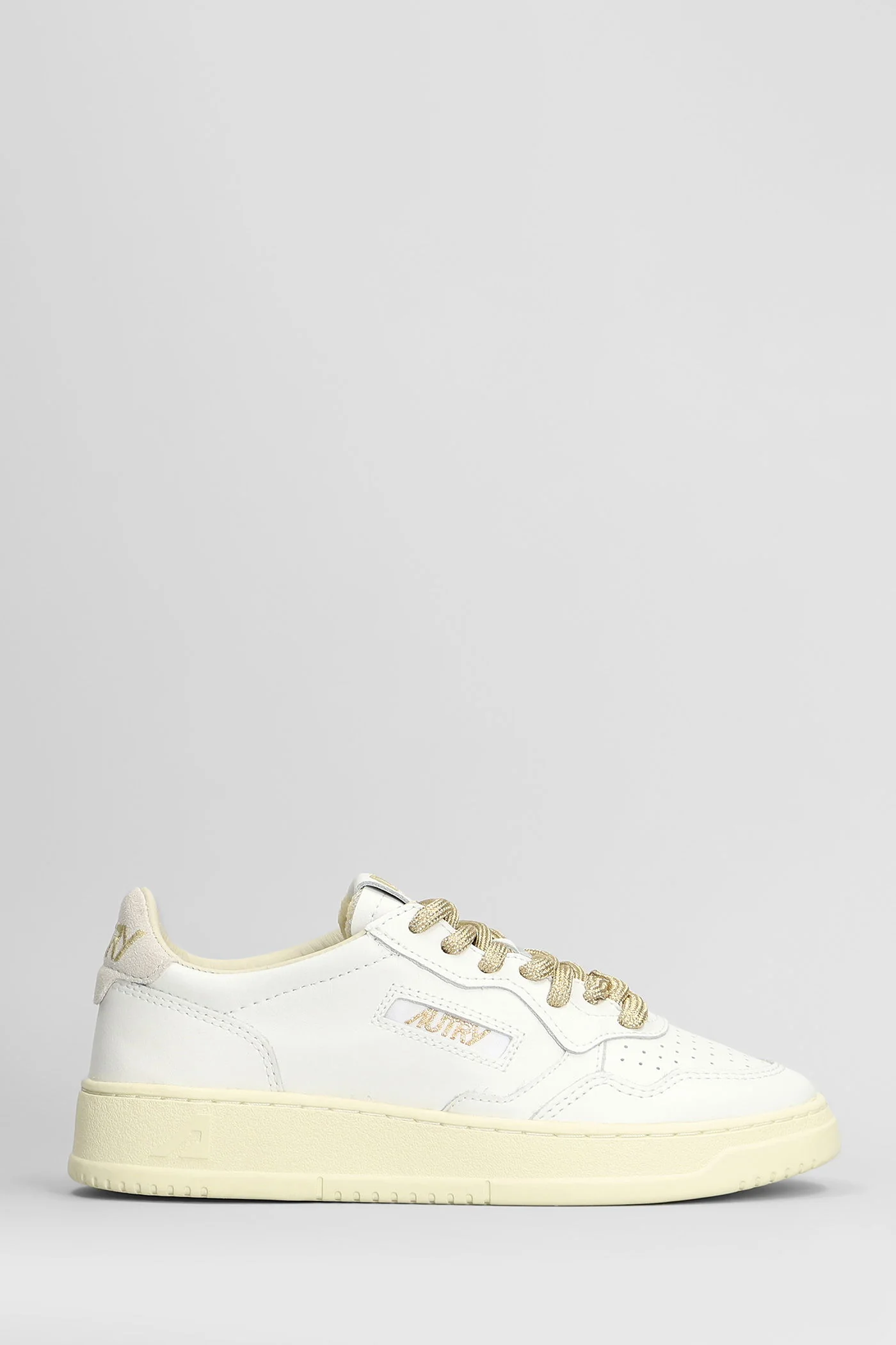 Medalist Low Sneakers in white leather