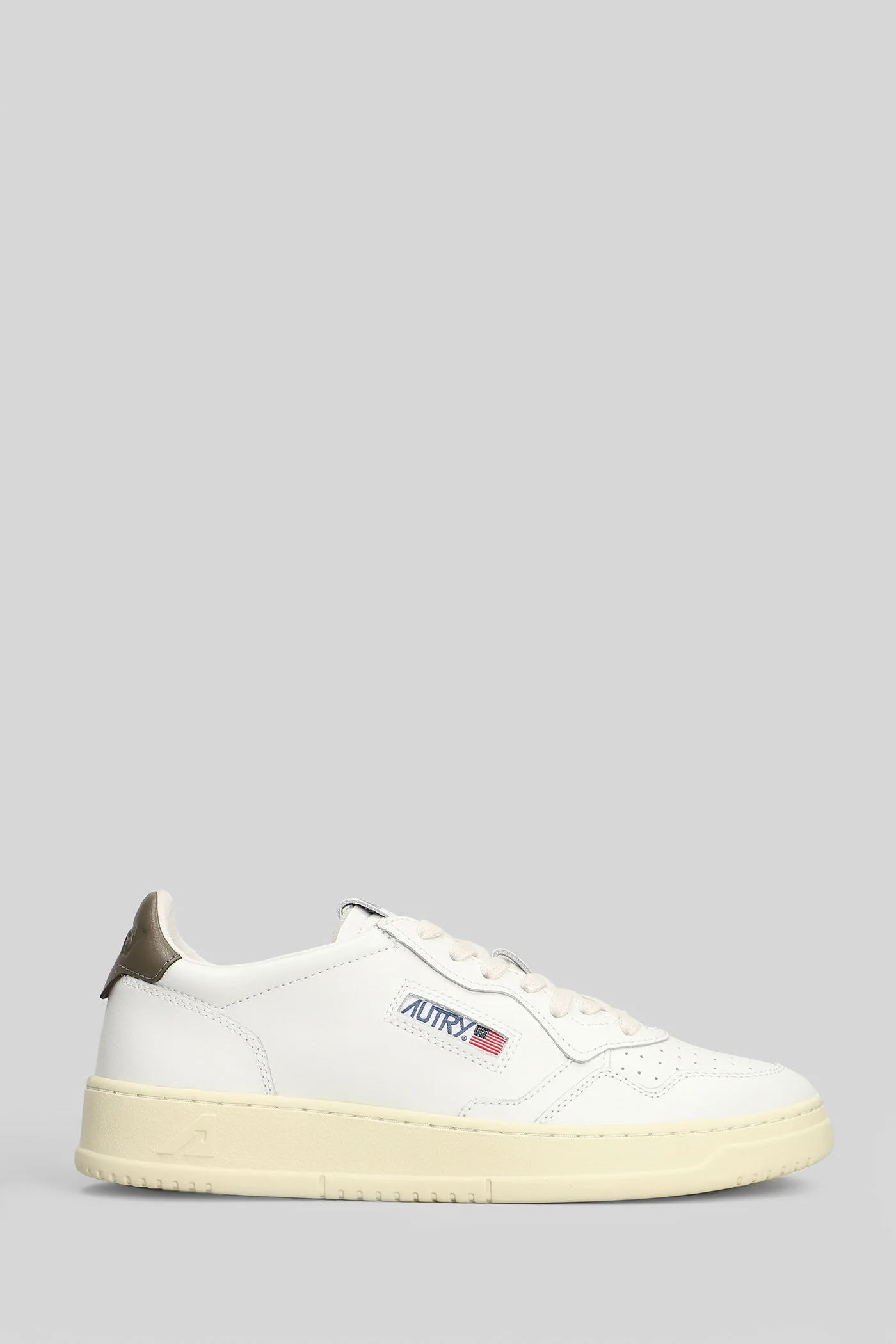 Medalist Low Sneakers in white leather