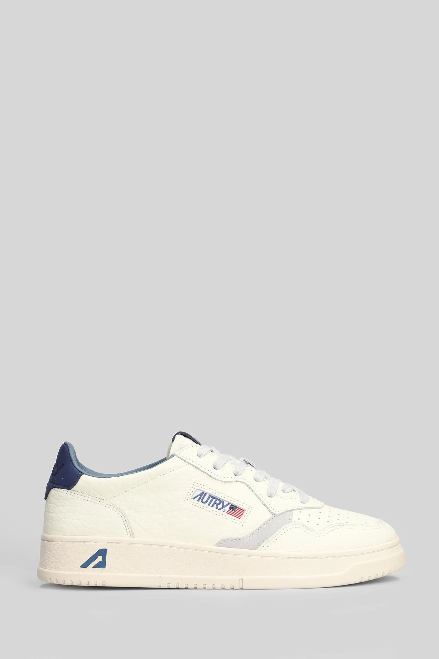 Medalist Low Sneakers in white leather