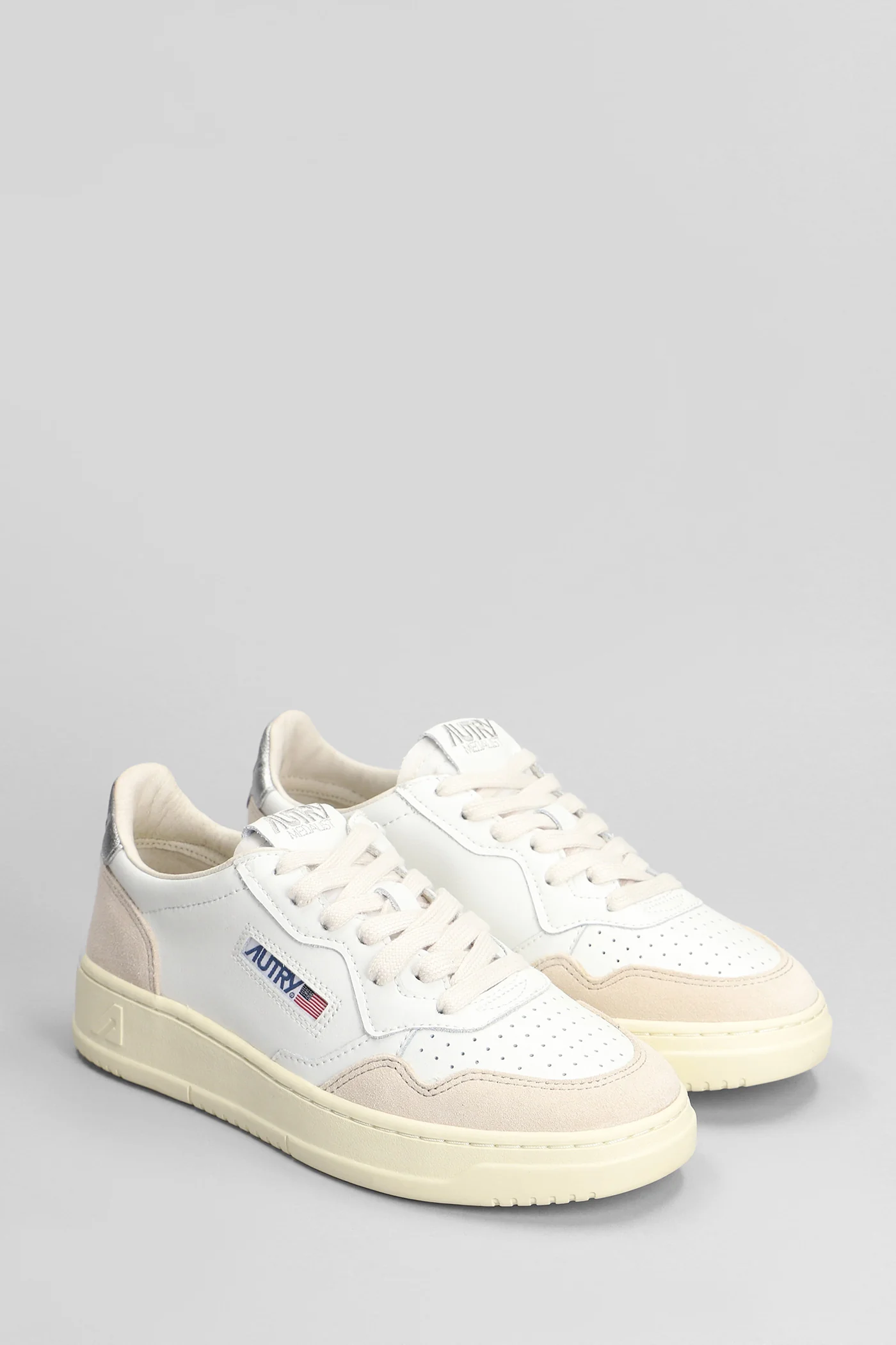 Medalist Low Sneakers in white suede and leather - Image 2