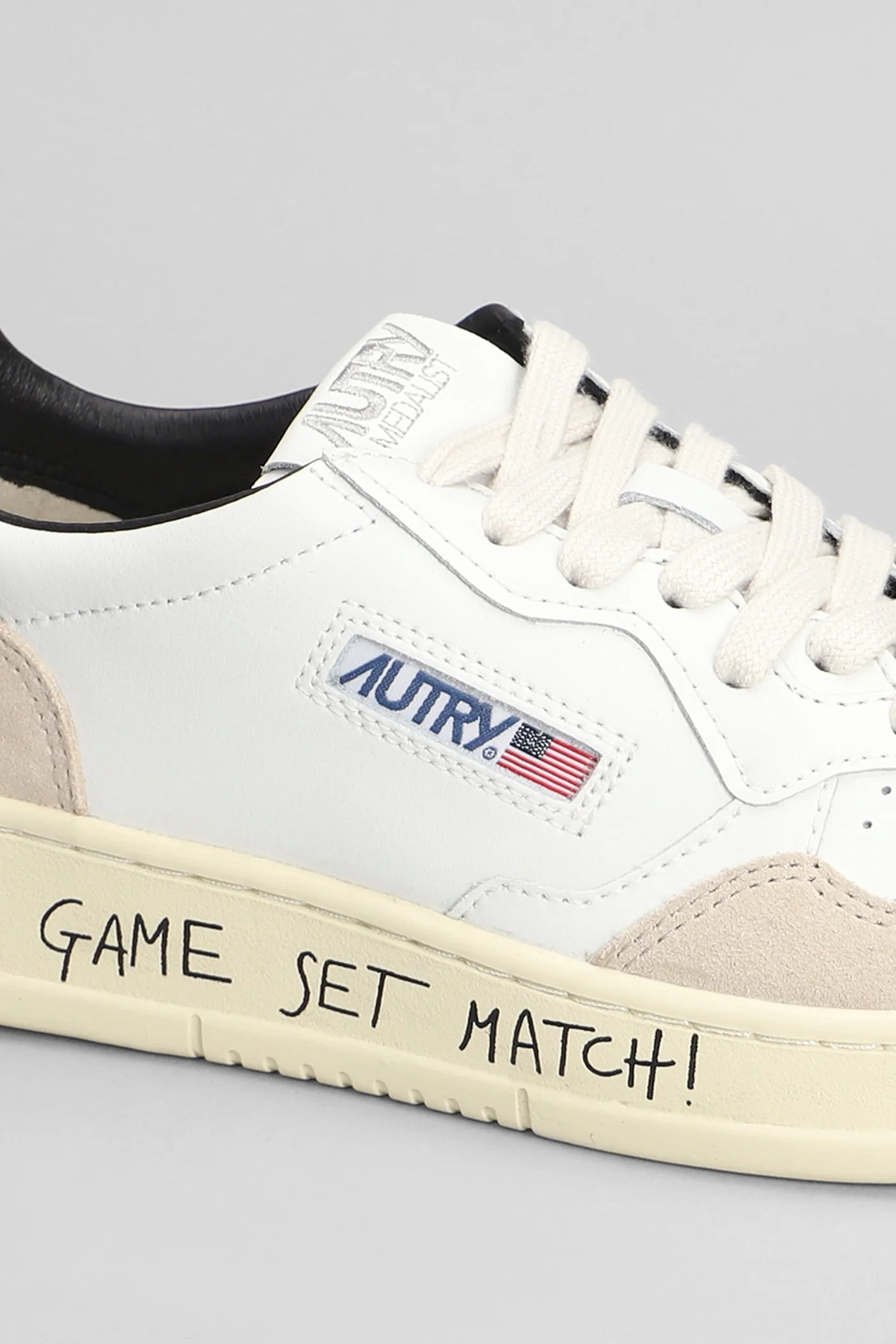 Medalist Low Sneakers in white suede and leather - Image 5