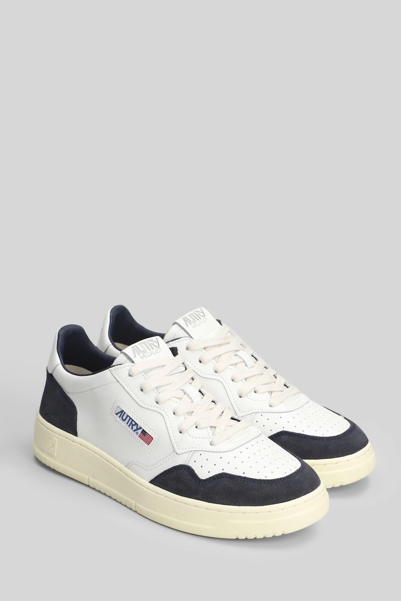 Medalist low Sneakers in white suede and leather - Image 2