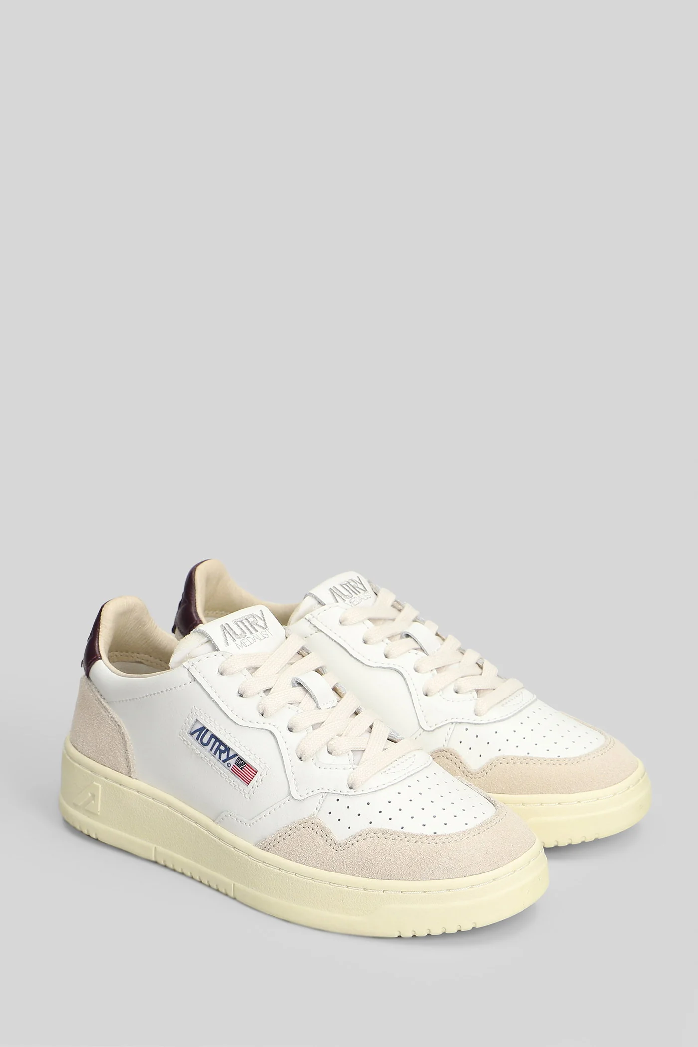 Medalist Low Sneakers in white suede and leather - Image 2