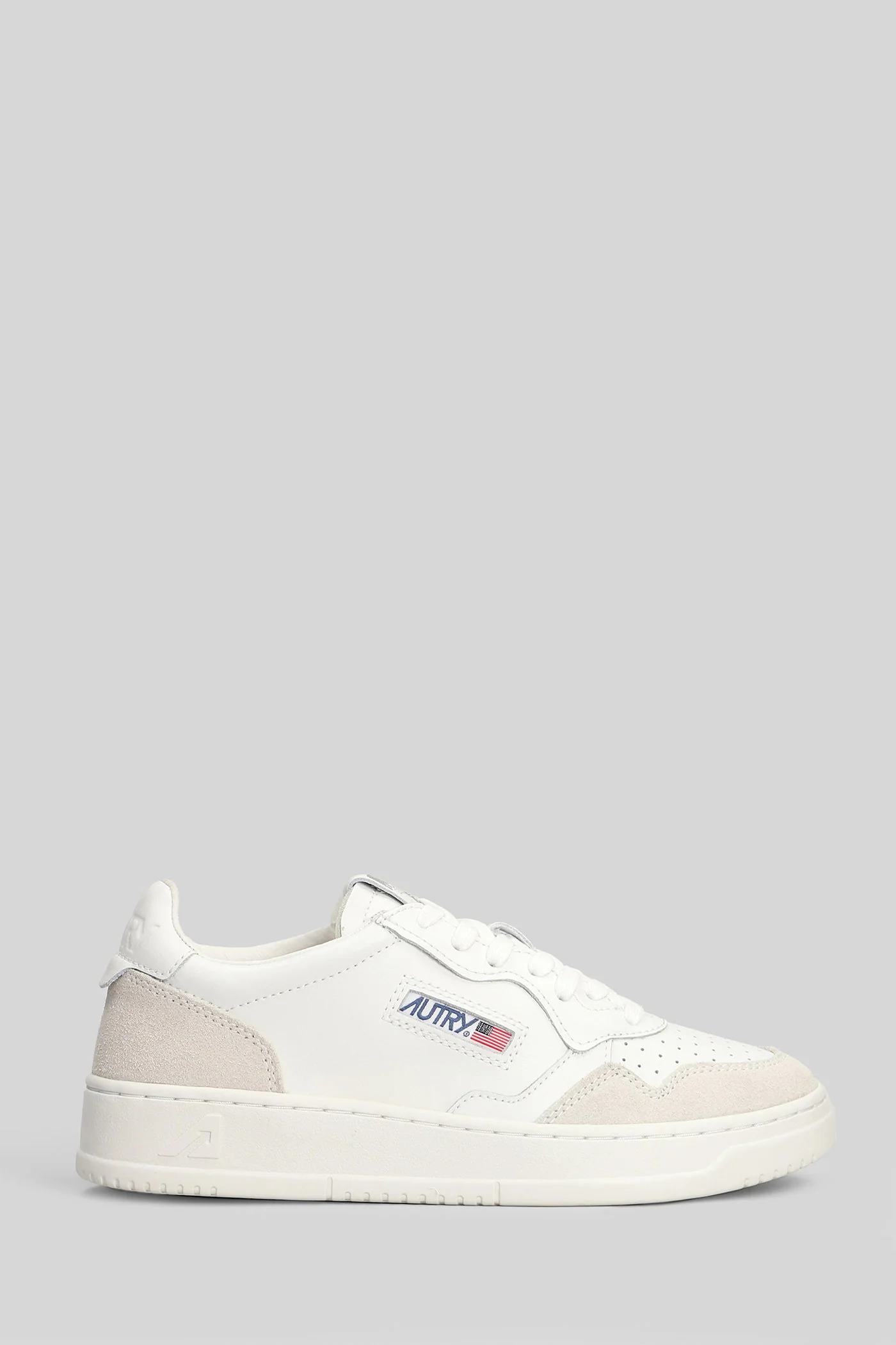 Medalist Low Sneakers in white suede and leather - Image 6