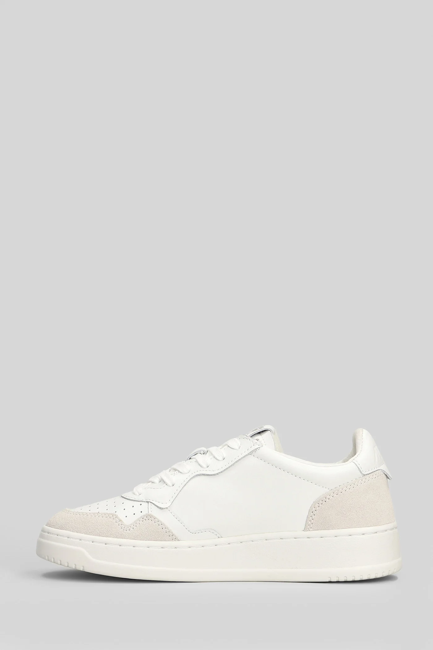 Medalist Low Sneakers in white suede and leather - Image 8