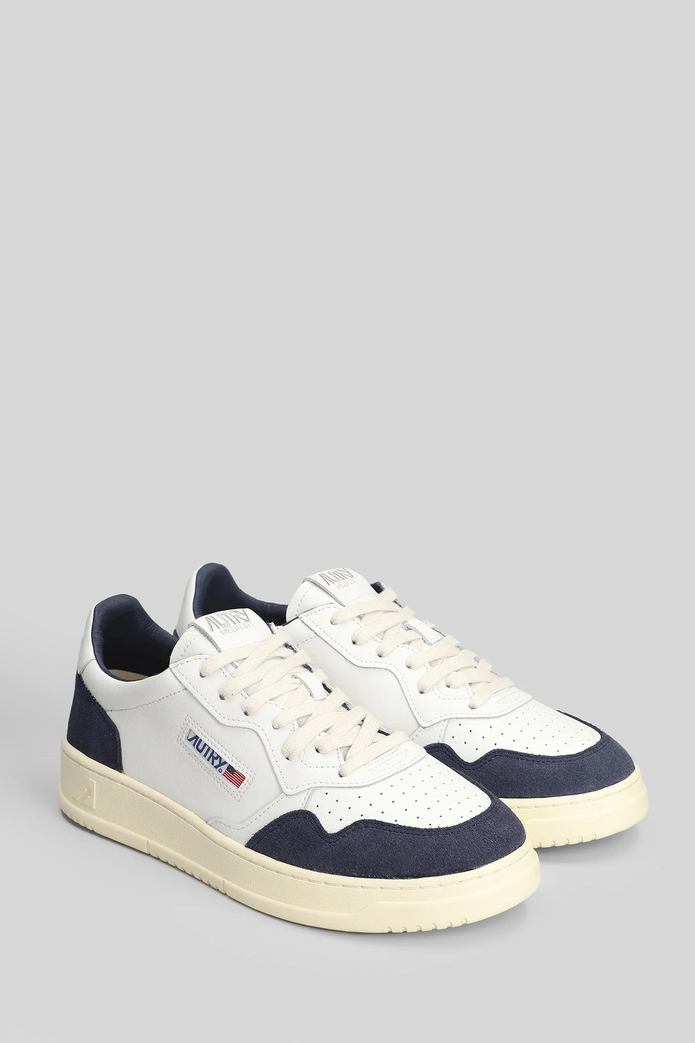 Medalist Low Sneakers in white suede and leather - Image 2