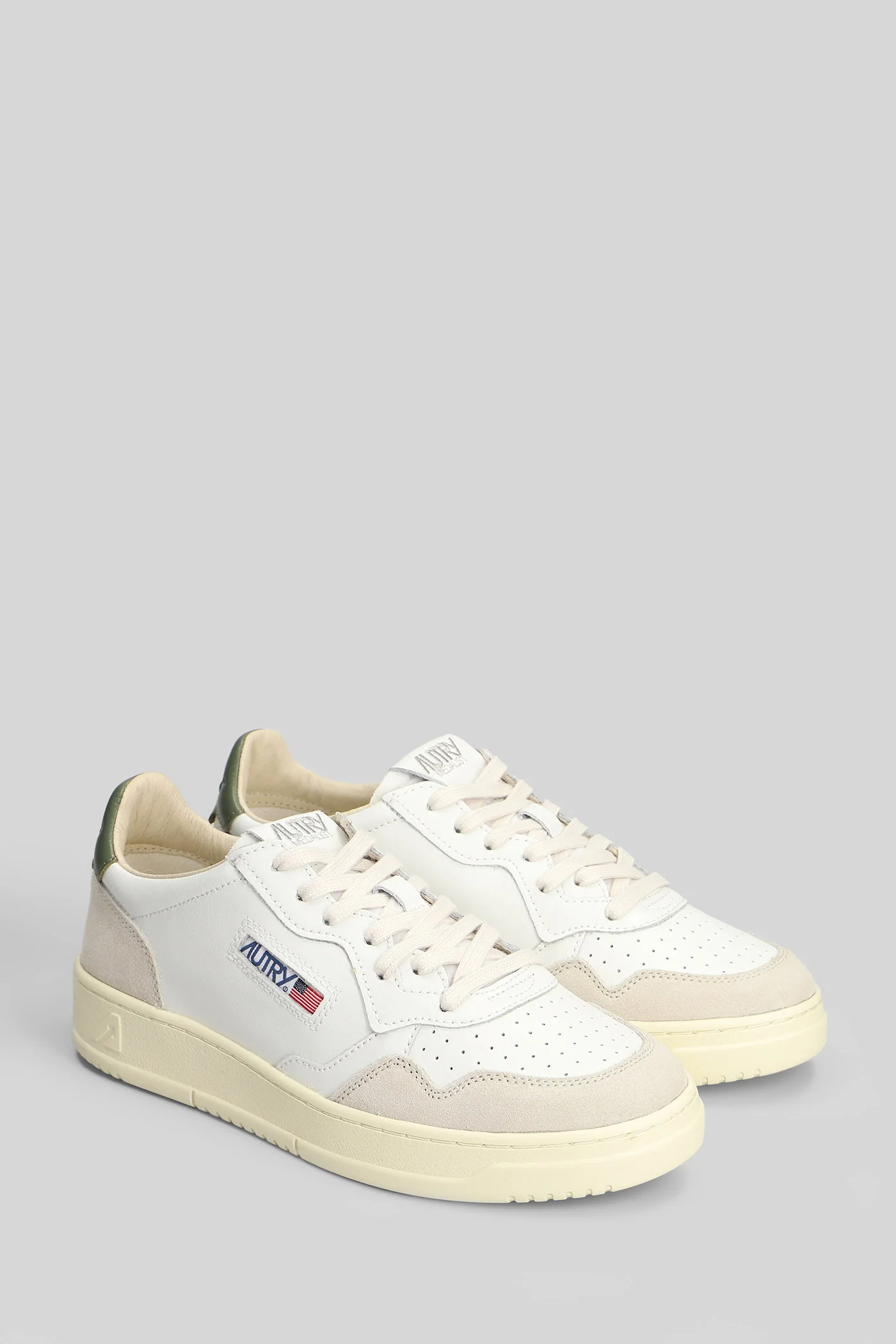 Medalist Low Sneakers in white suede and leather - Image 2