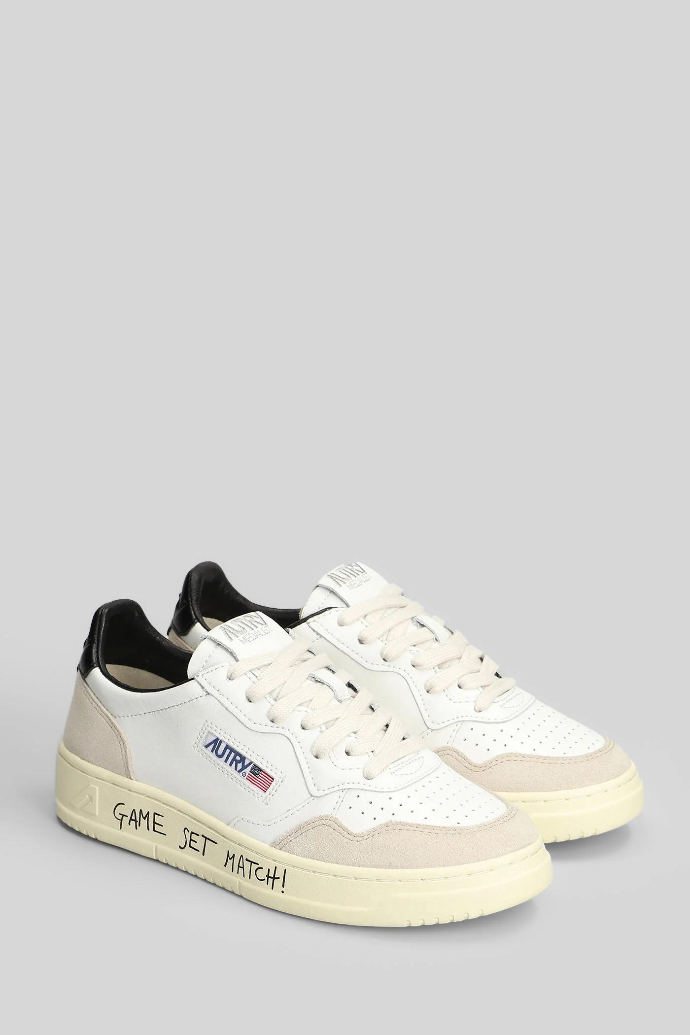 Medalist Low Sneakers in white suede and leather - Image 2