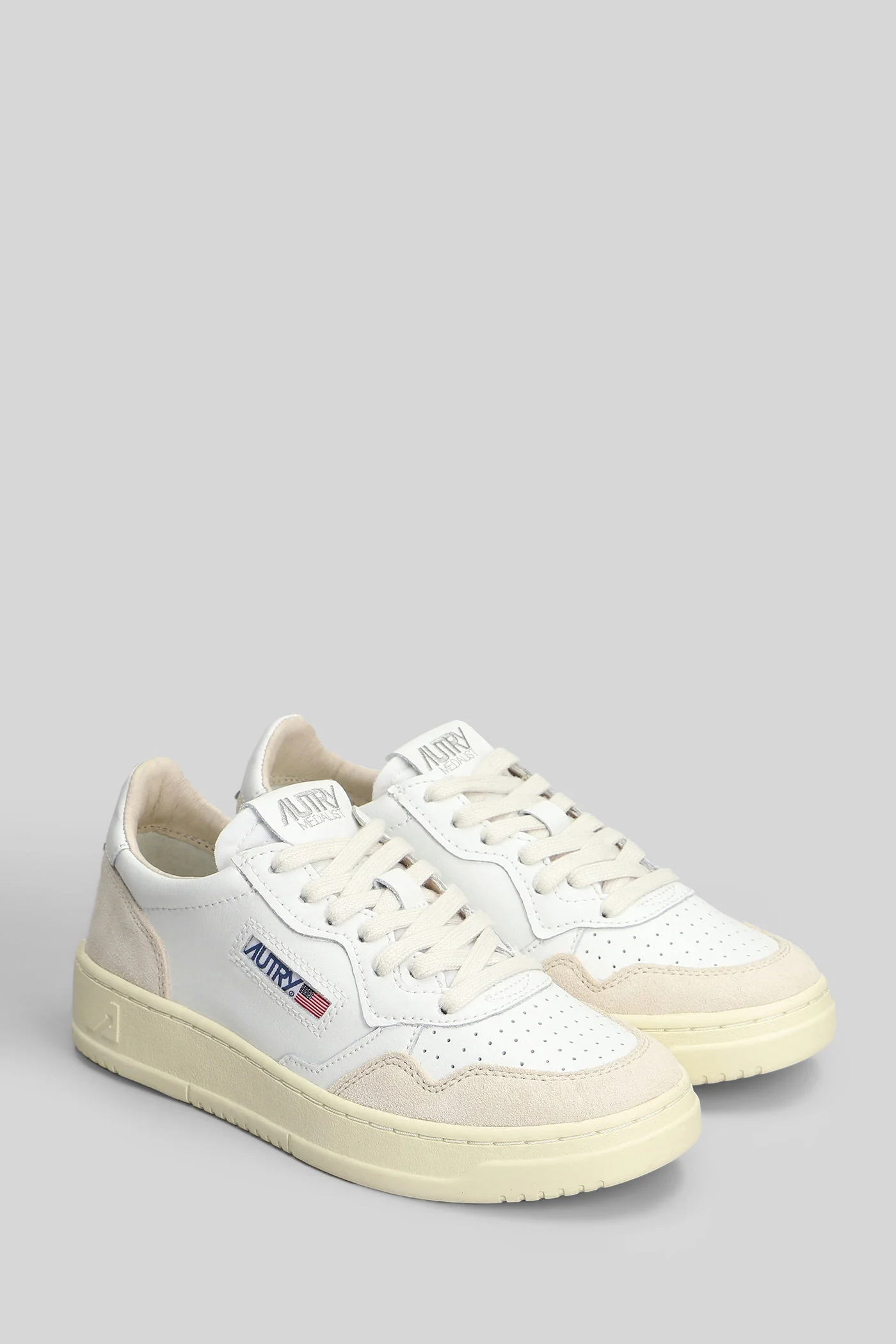 Medalist Sneakers in white suede and leather - Image 2