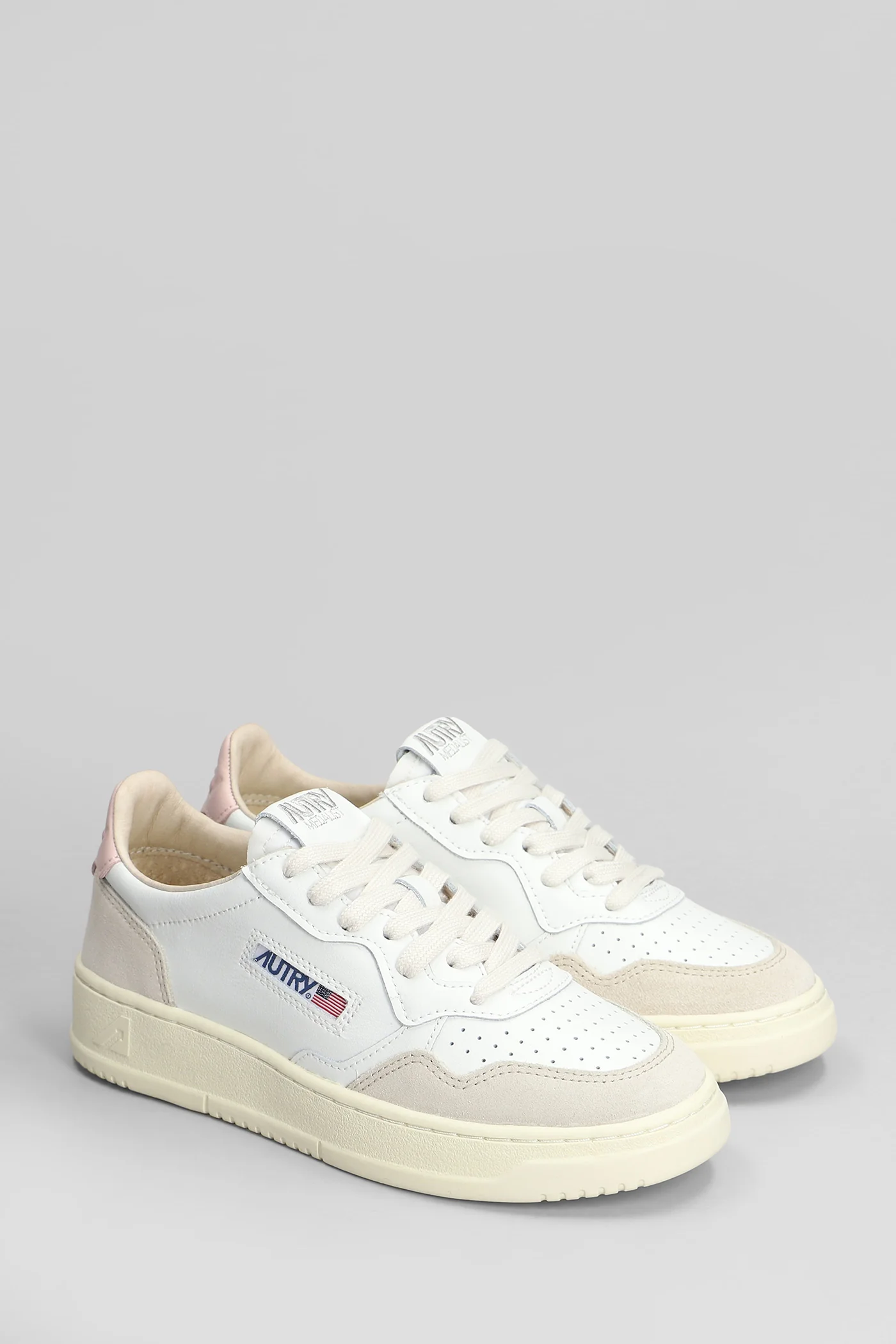 Medalist Sneakers in white suede and leather - Image 2