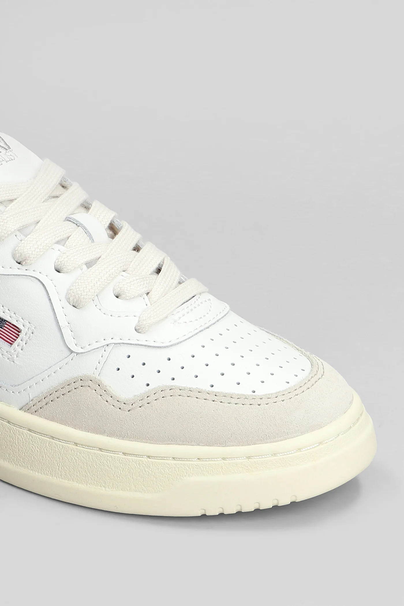 Medalist Sneakers in white suede and leather - Image 5