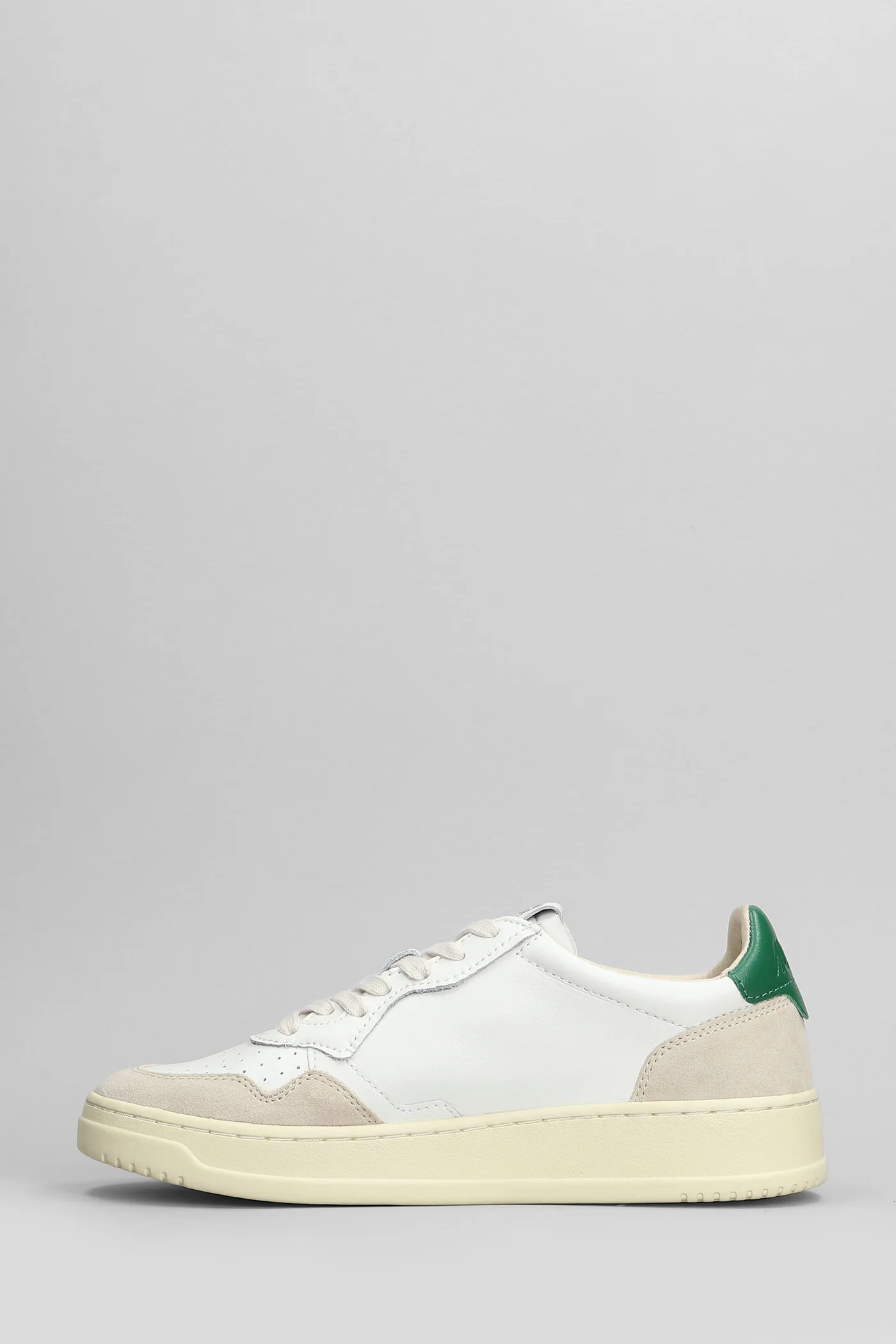Medalist Sneakers in white suede and leather - Image 3
