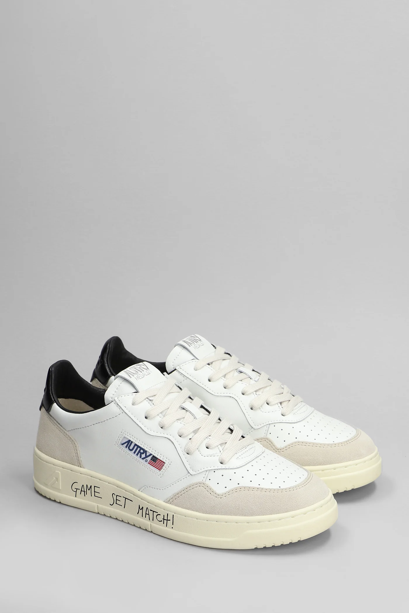 Medalist Sneakers in white suede and leather - Image 2