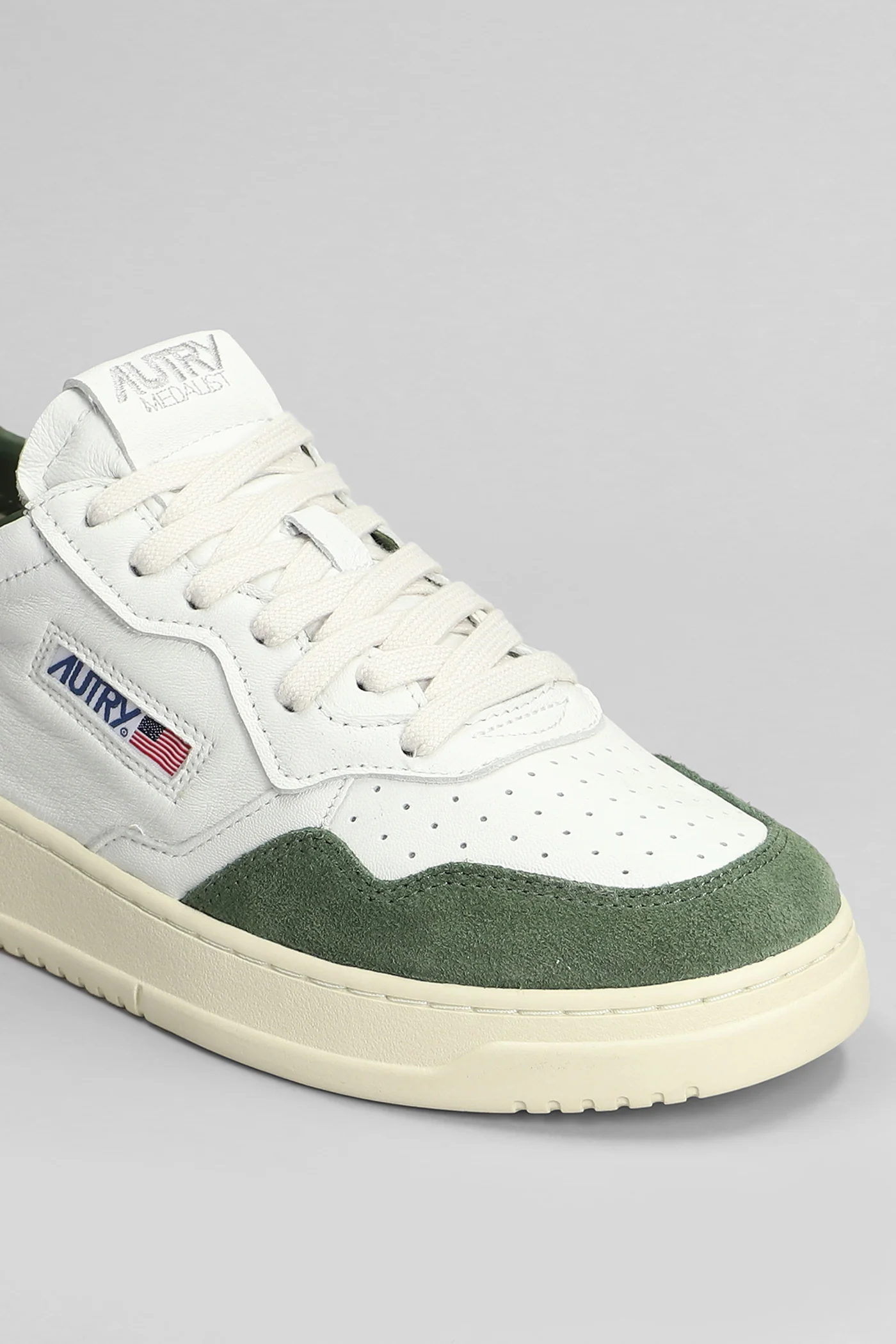 Medalist Sneakers in white suede and leather - Image 5