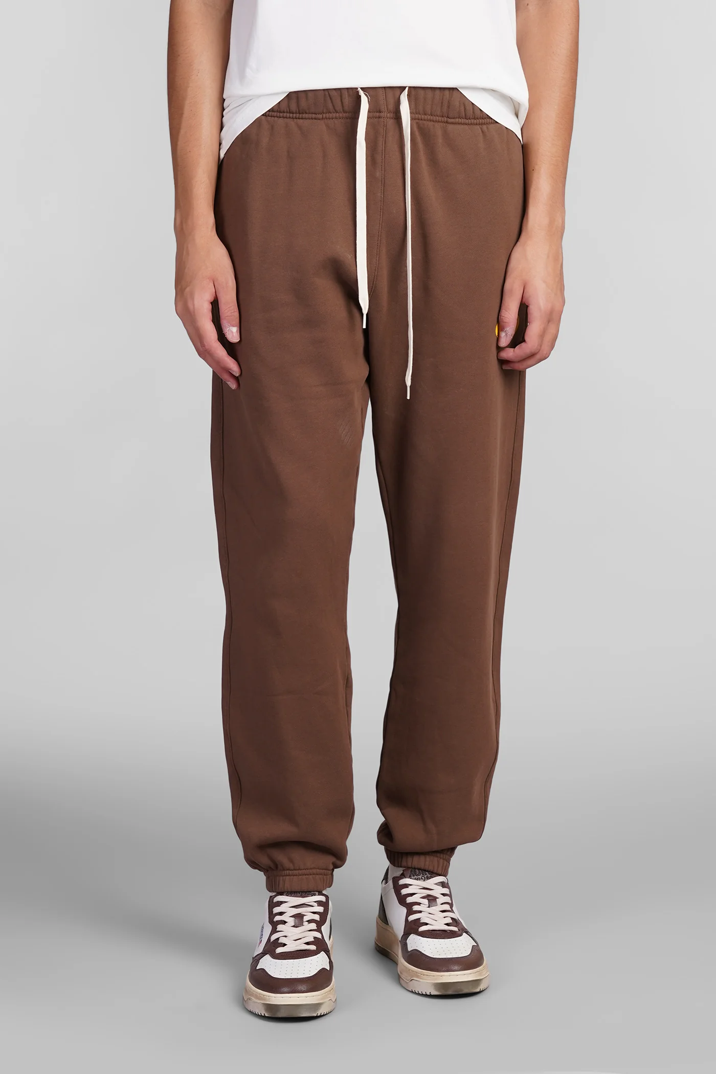 Pants in brown cotton