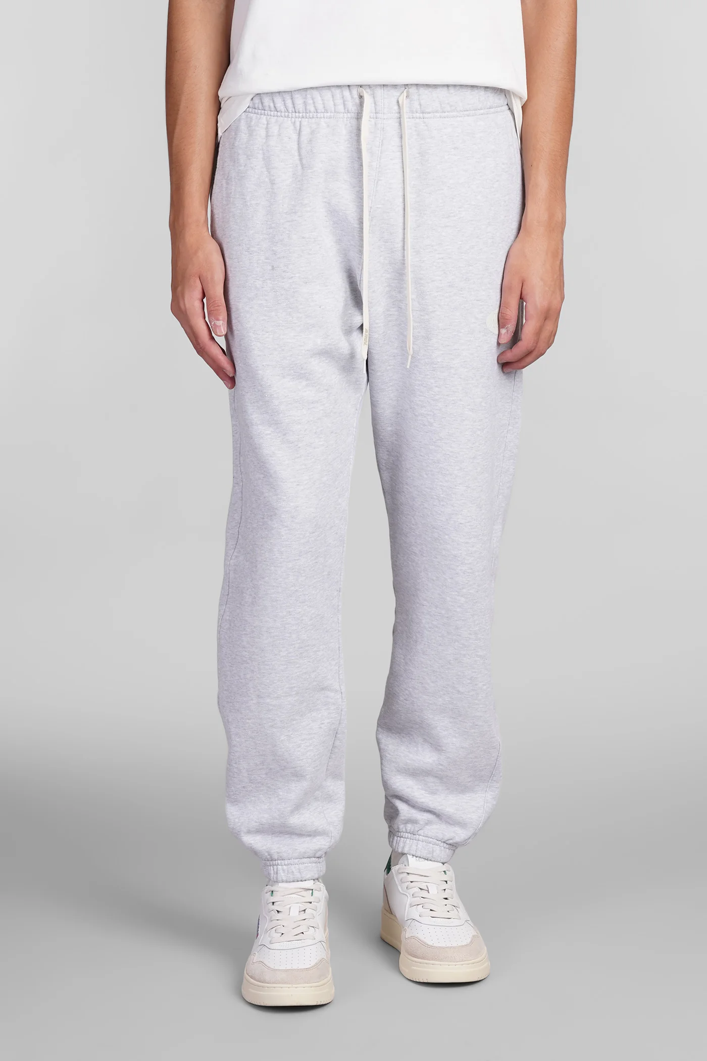 Pants in grey cotton