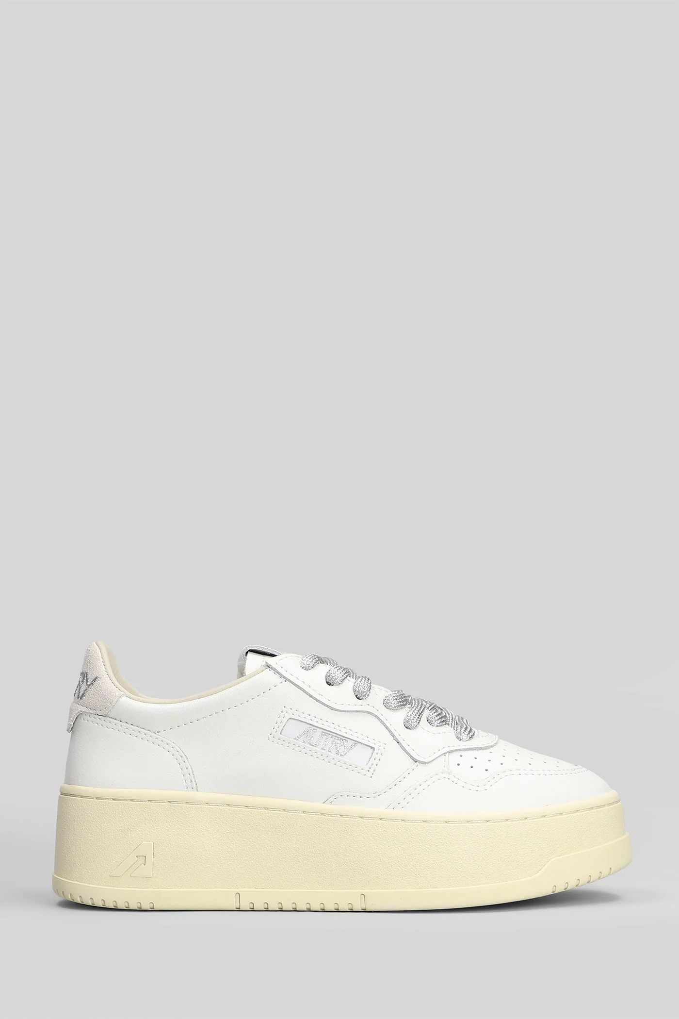 Platform low Sneakers in white leather