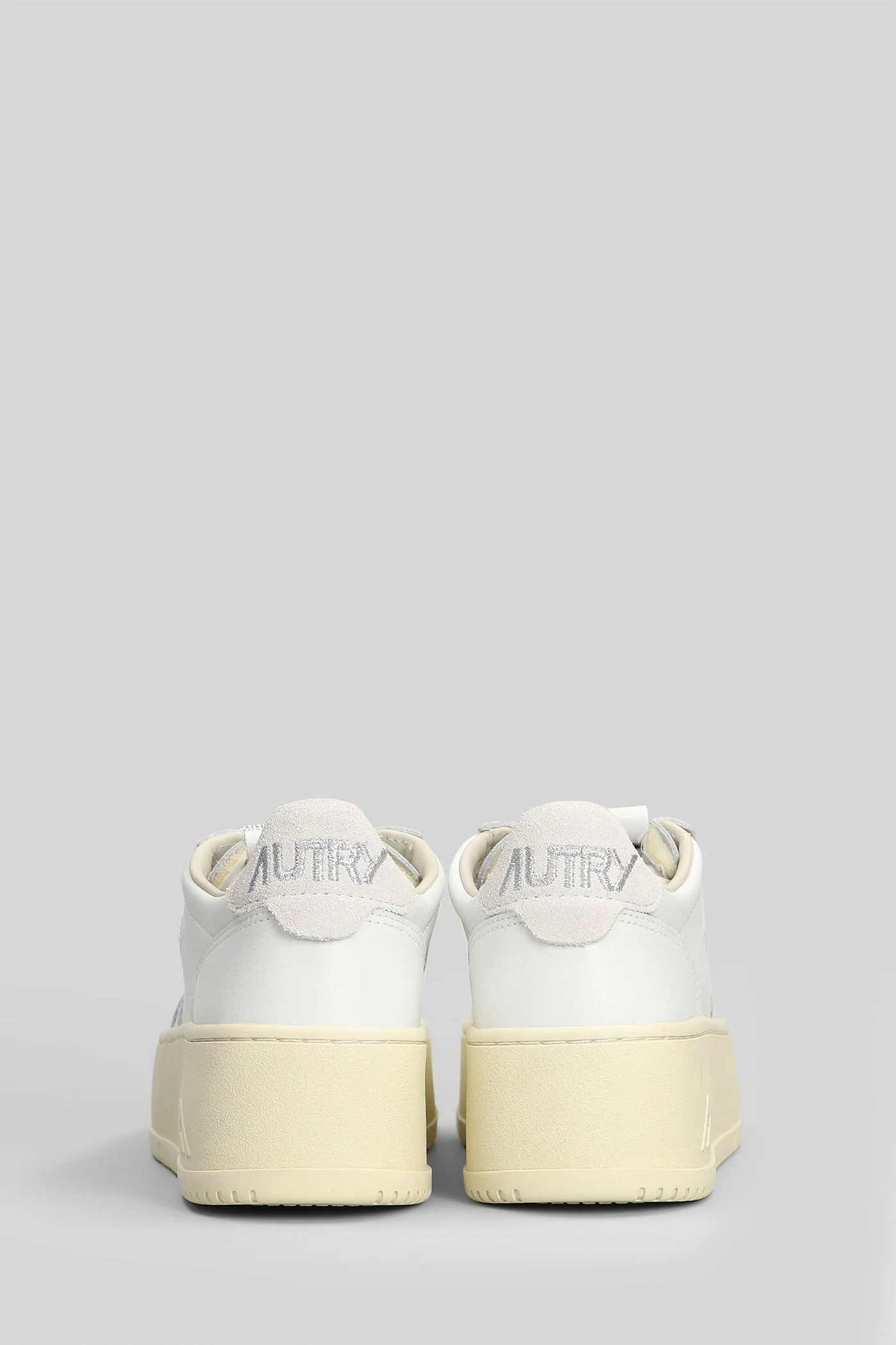 Platform low Sneakers in white leather - Image 4