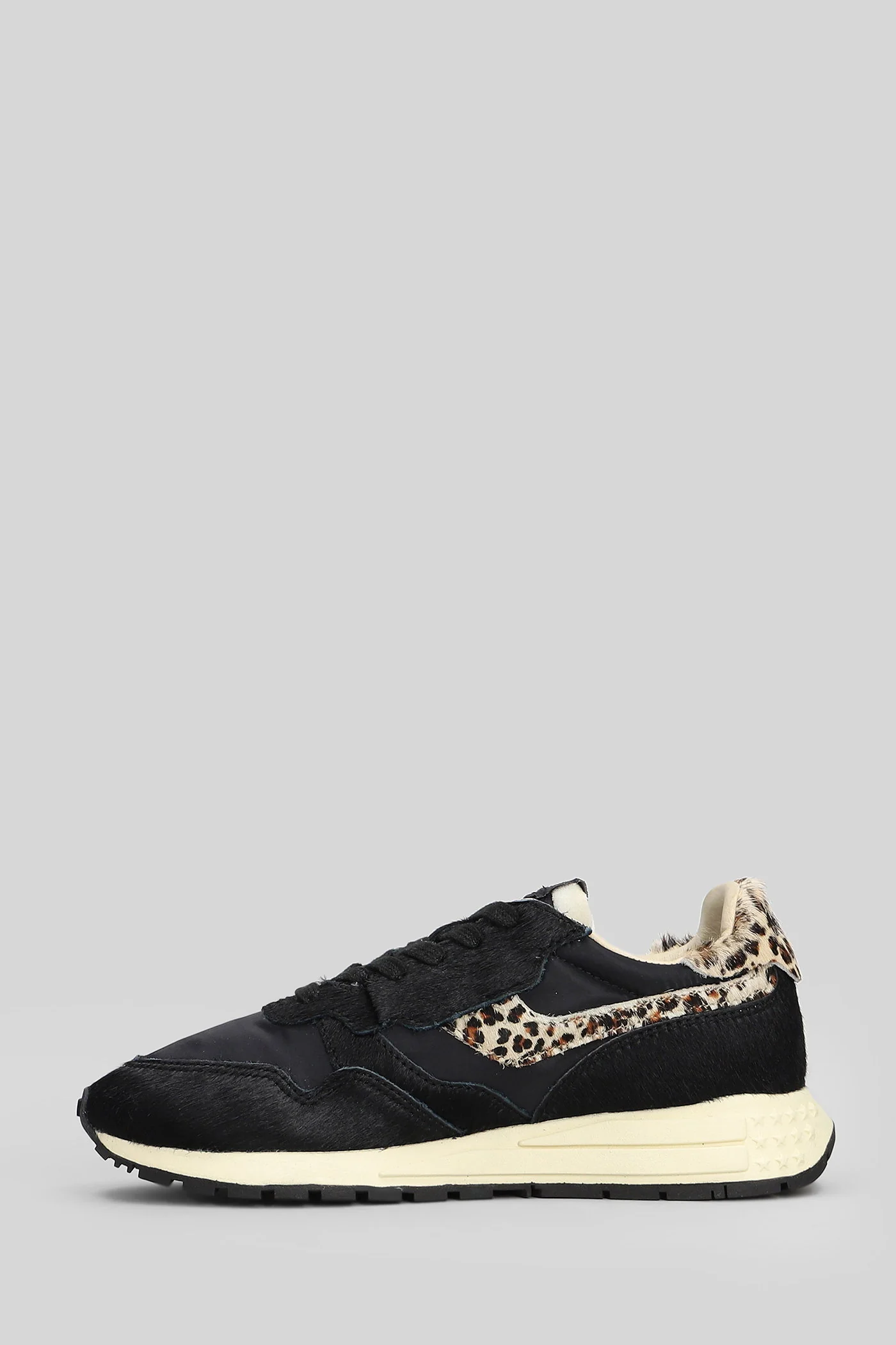 Reelwind Low Sneakers in black pony skin - Image 3