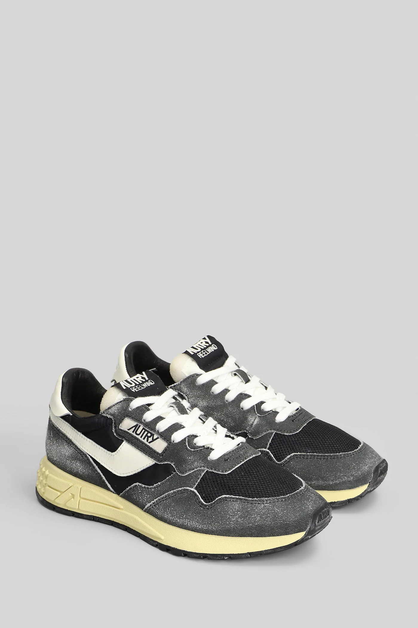 Reelwind Low Sneakers in black Suede and fabric - Image 2
