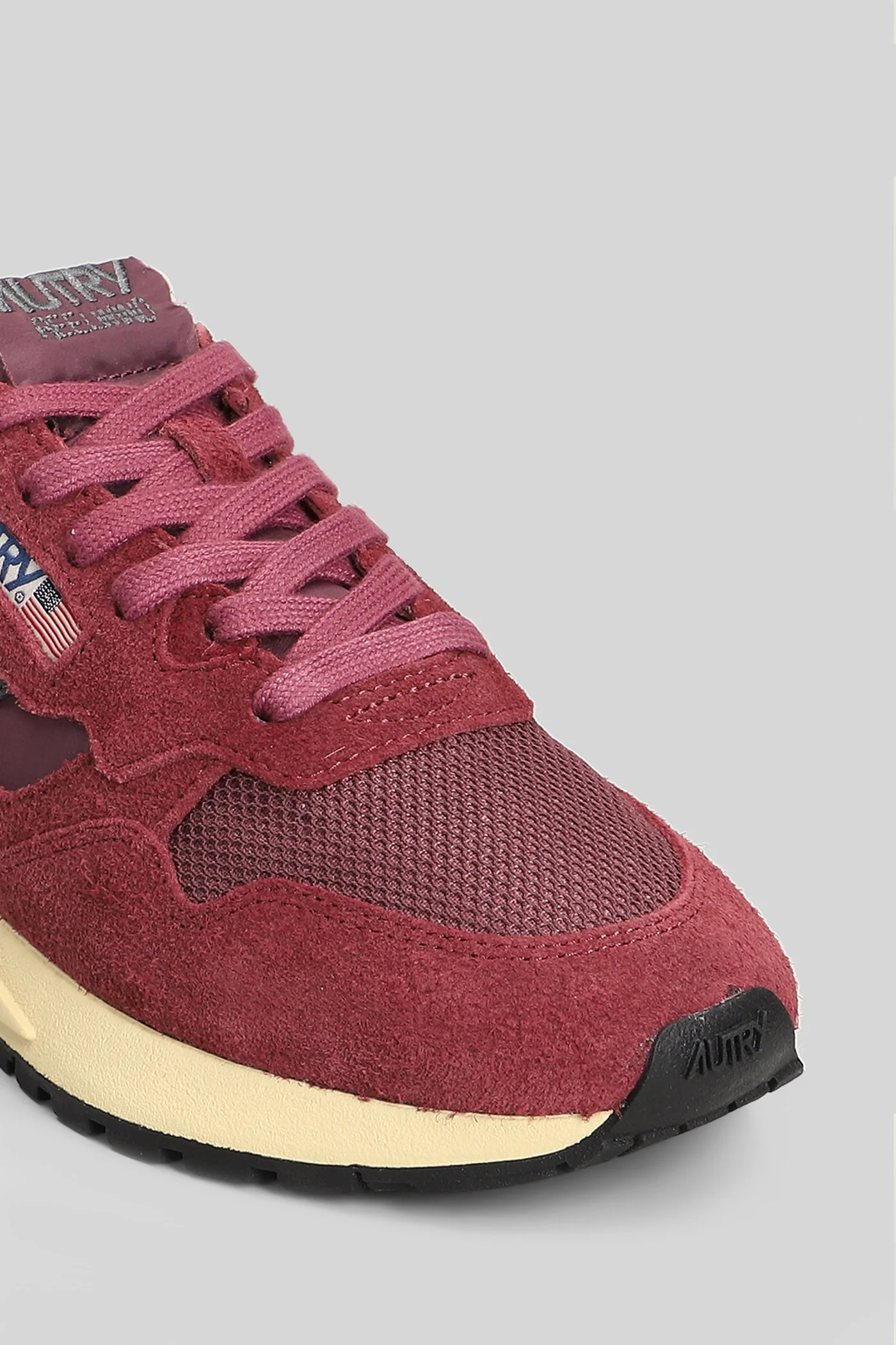 Reelwind Low Sneakers in bordeaux Suede and fabric - Image 5