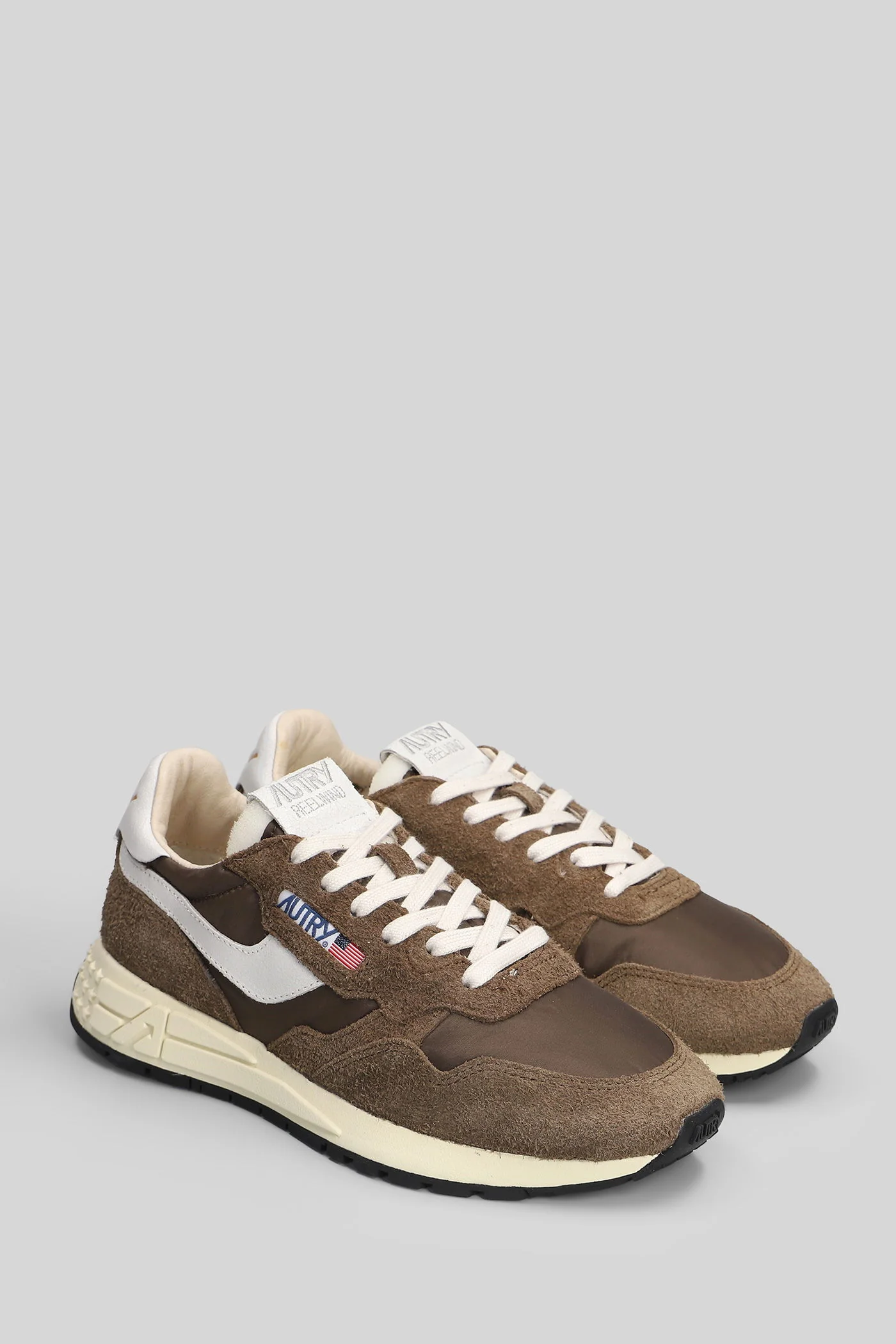 Reelwind low Sneakers in brown Suede and fabric - Image 2