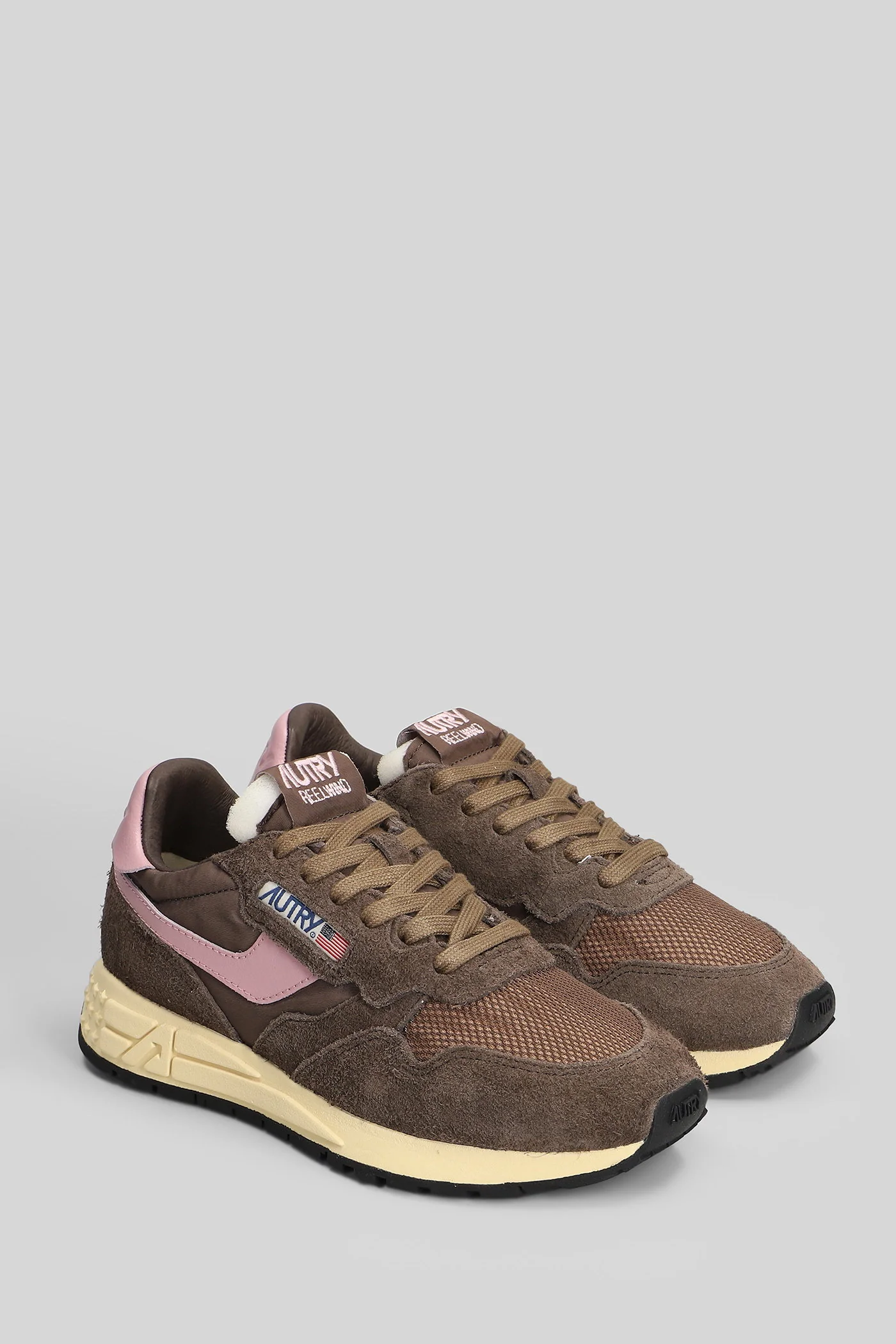 Reelwind Low Sneakers in brown Suede and fabric - Image 2