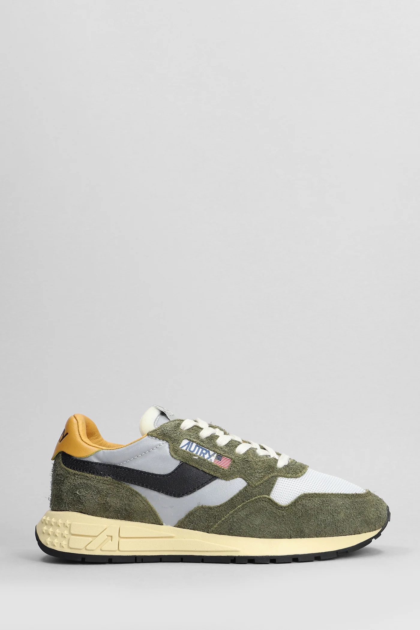 Reelwind Low Sneakers in green Suede and fabric