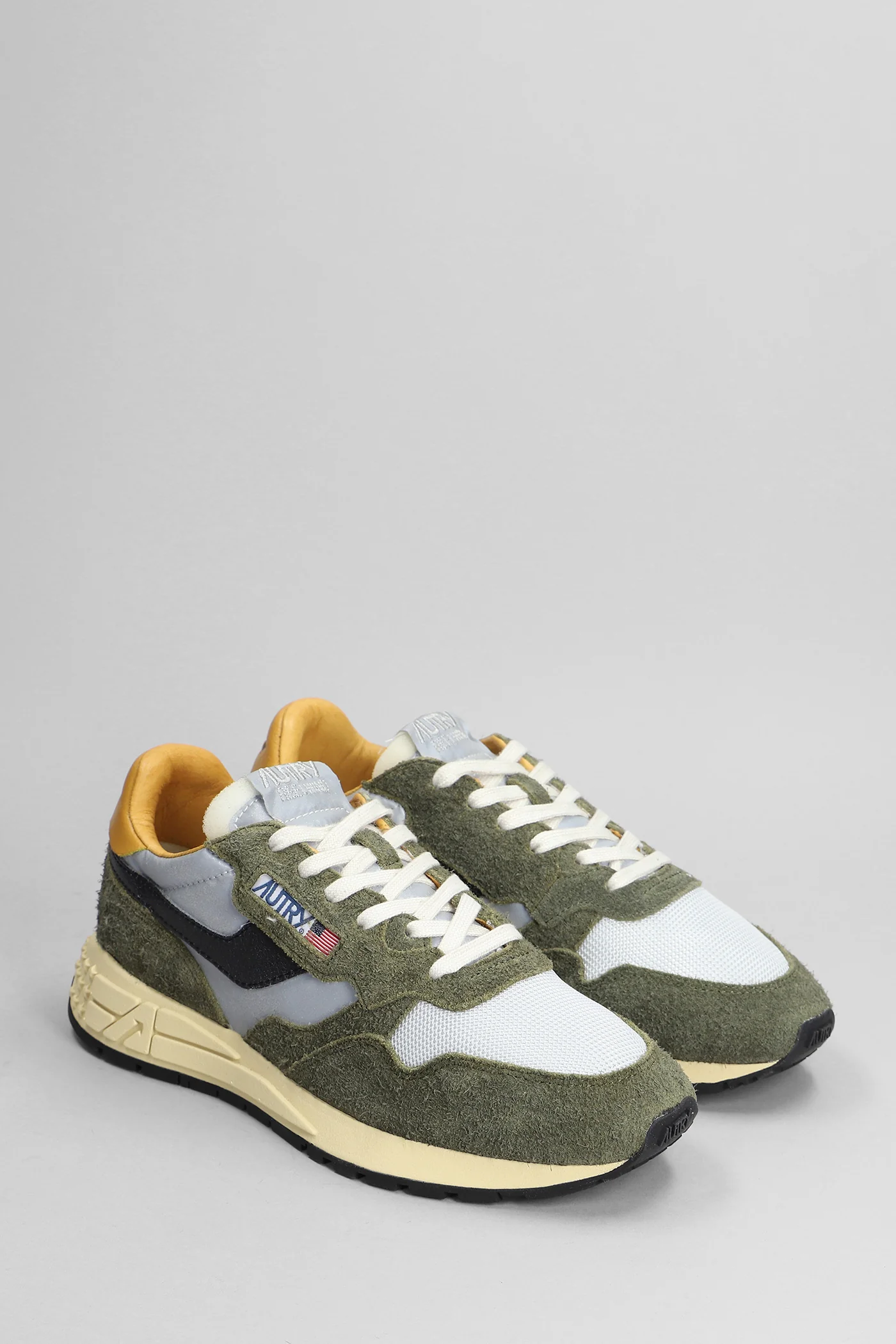 Reelwind Low Sneakers in green Suede and fabric - Image 2