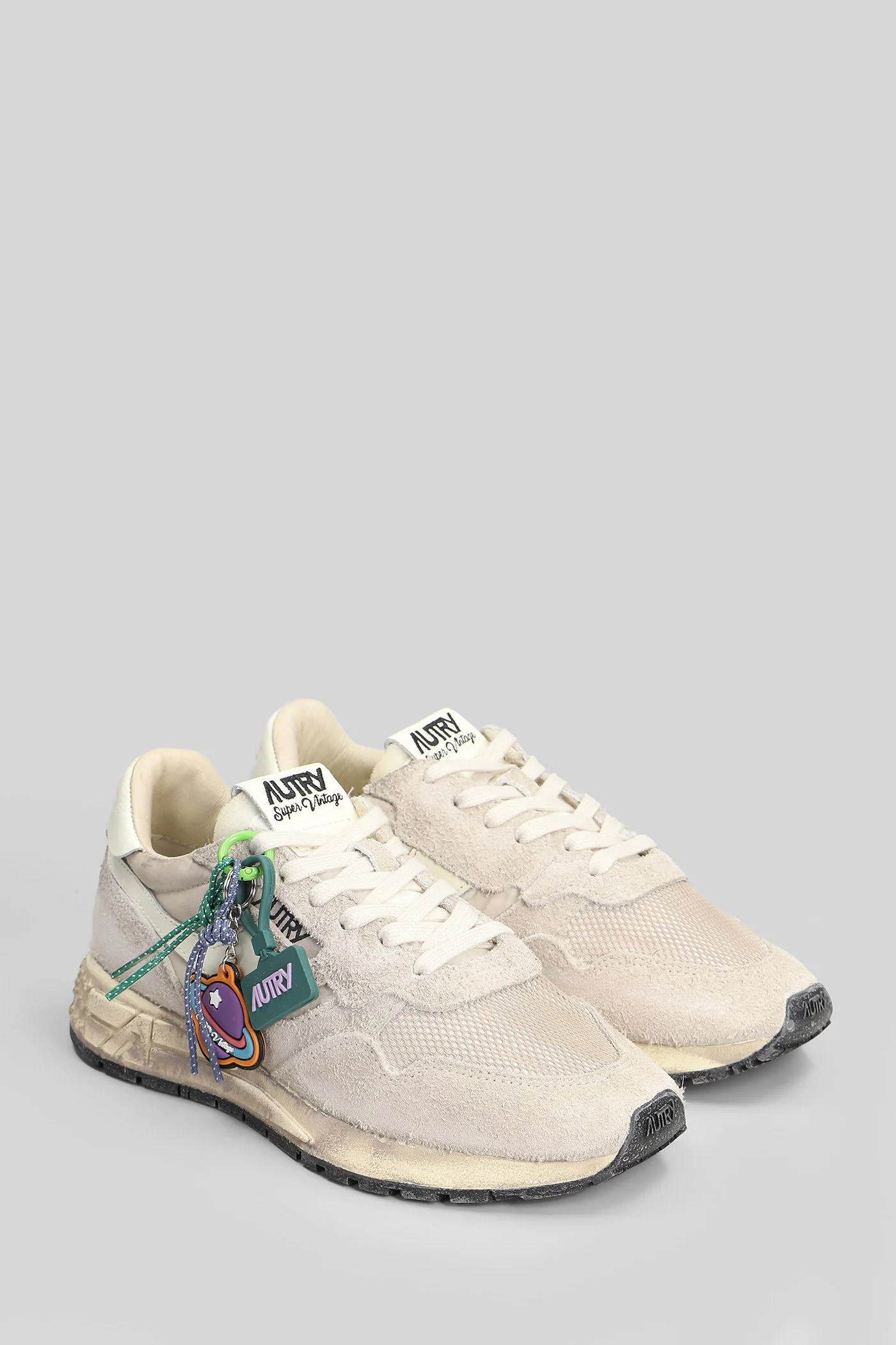 Reelwind Sup Vint Lo Sneakers in beige Suede and fabric - Image 2