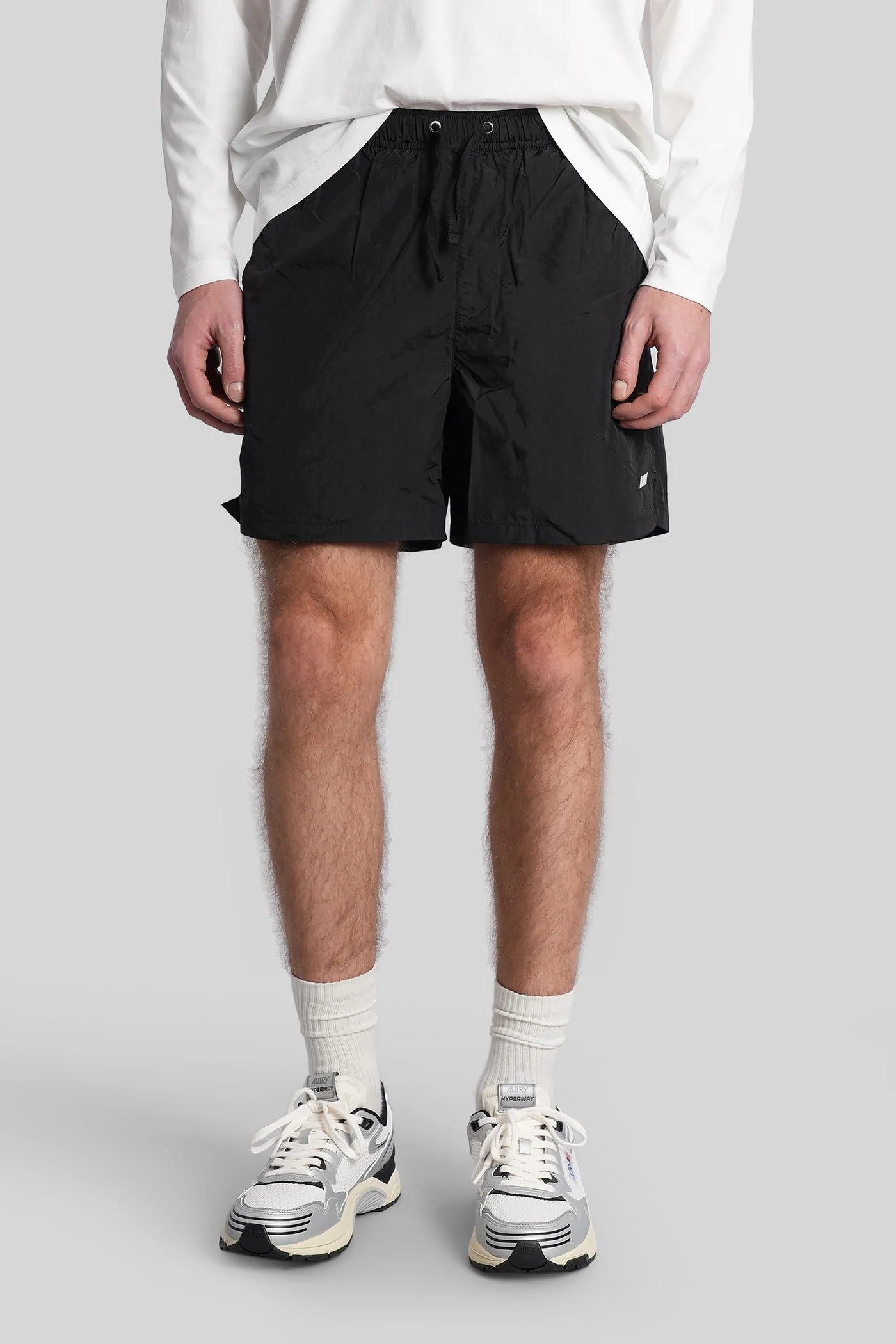 Shorts in black nylon