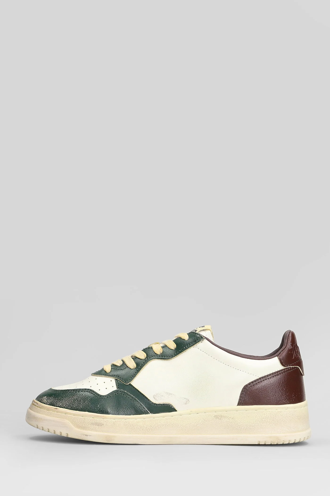 Sup Vint Low Sneakers in green leather - Image 3
