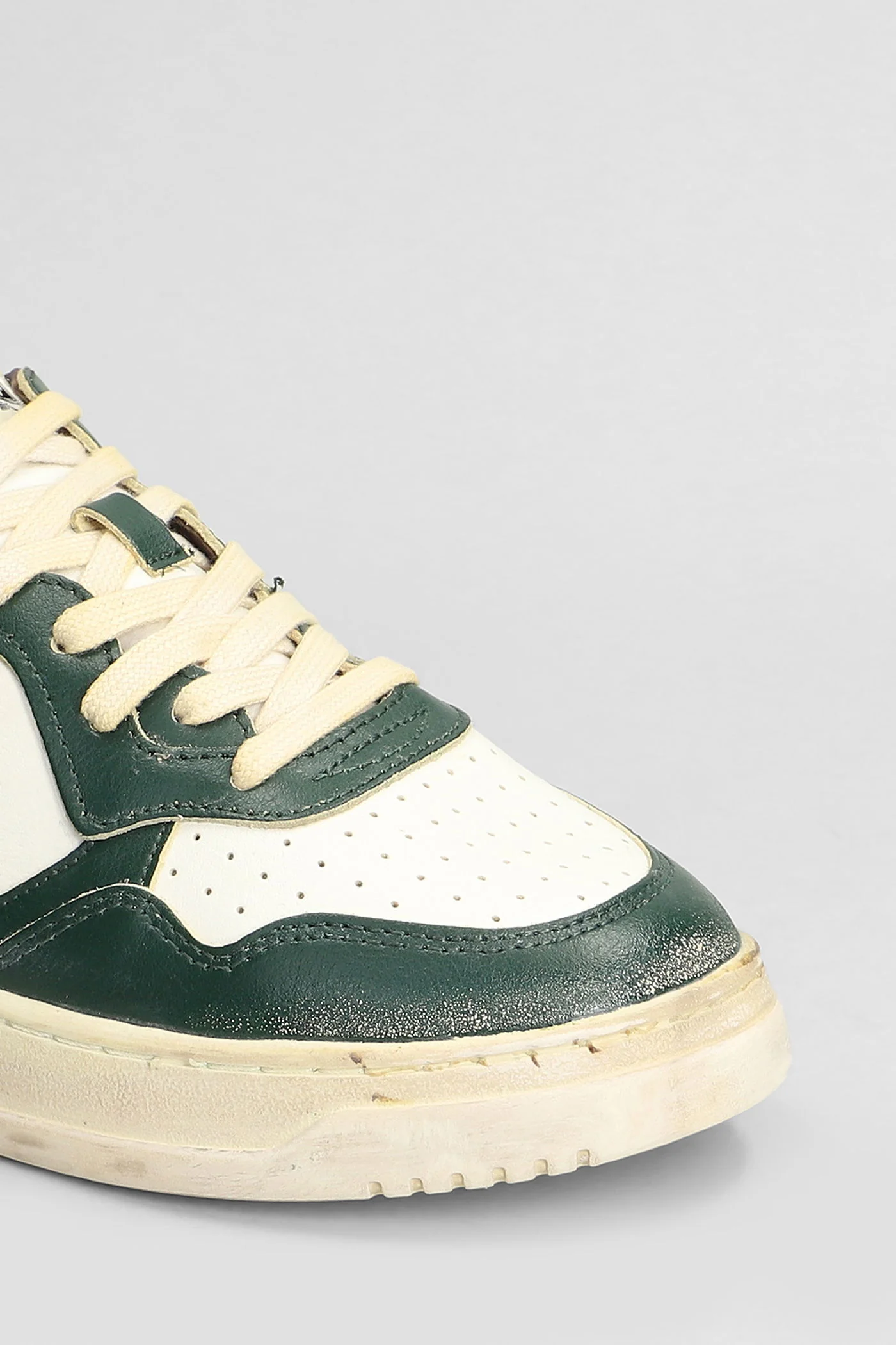 Sup Vint Low Sneakers in green leather - Image 5