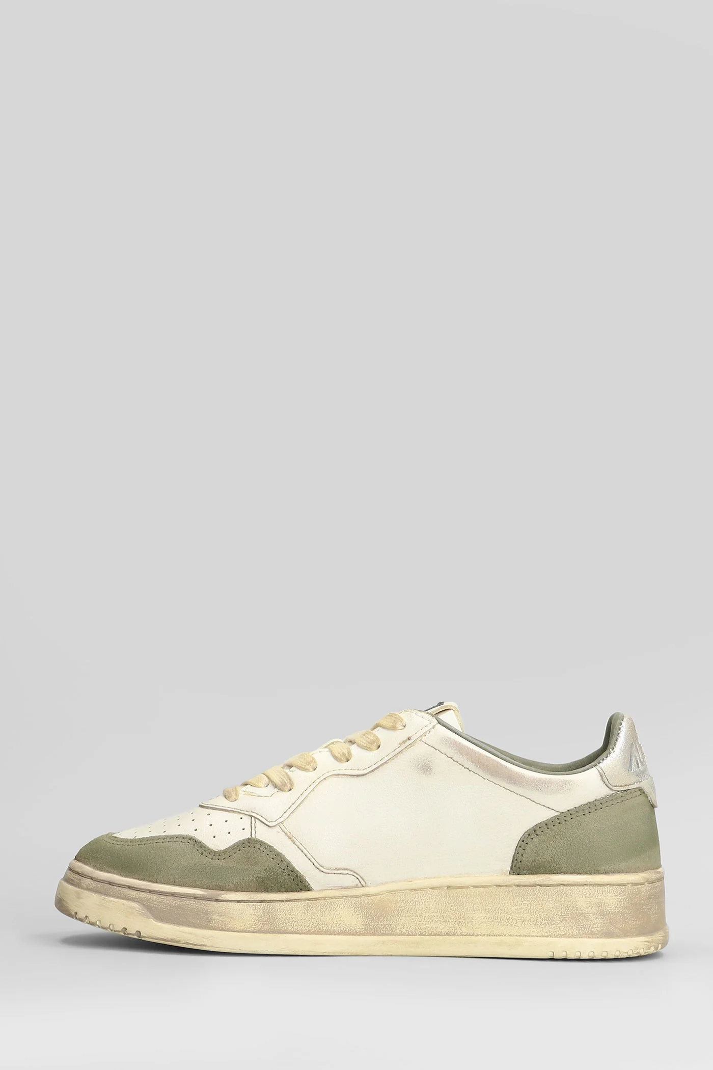 Sup Vint Low Sneakers in green suede and leather - Image 3