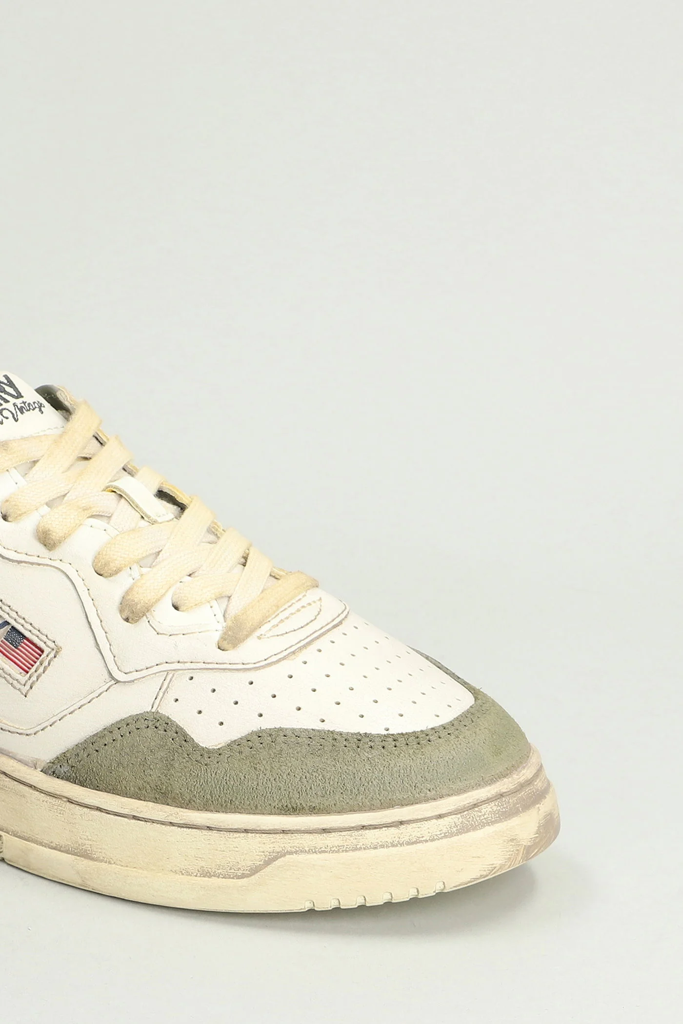 Sup Vint Low Sneakers in green suede and leather - Image 5